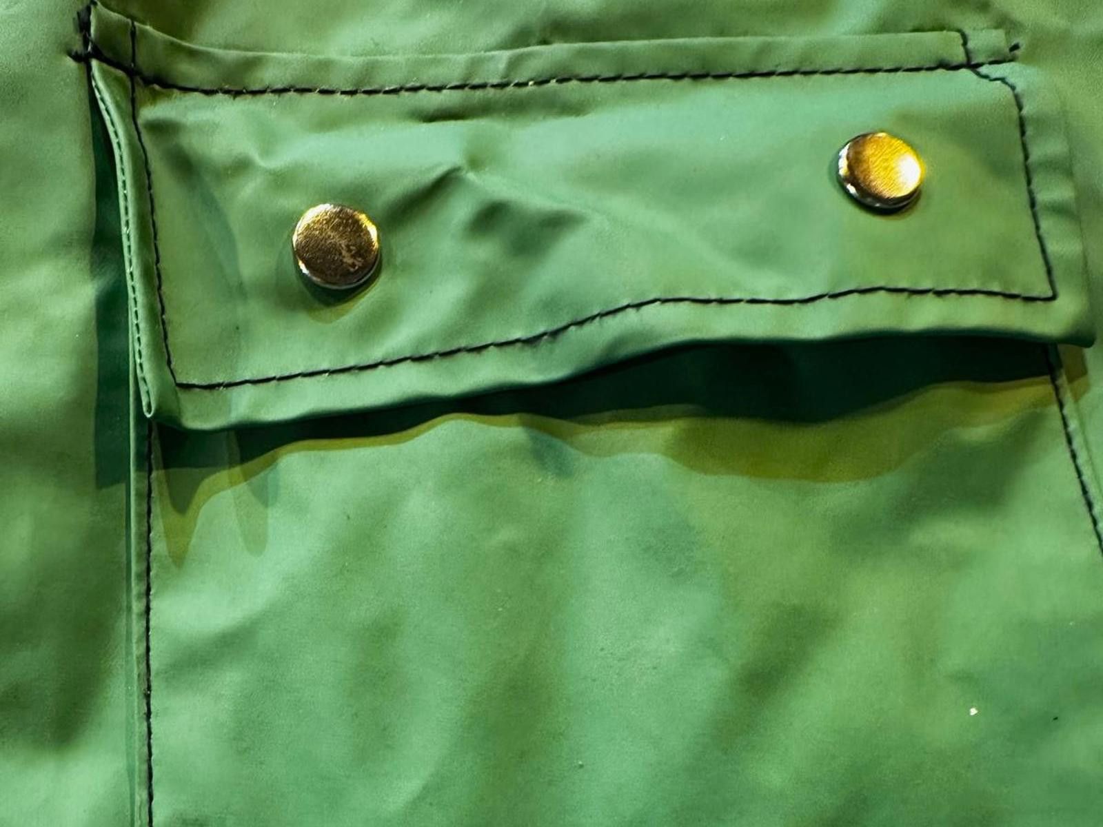 Other Vintage Shoreline Green Vinyl Rain Jacket M 70s 80s Hooded Size M / US 6-8 / IT 42-44 - 5 Thumbnail
