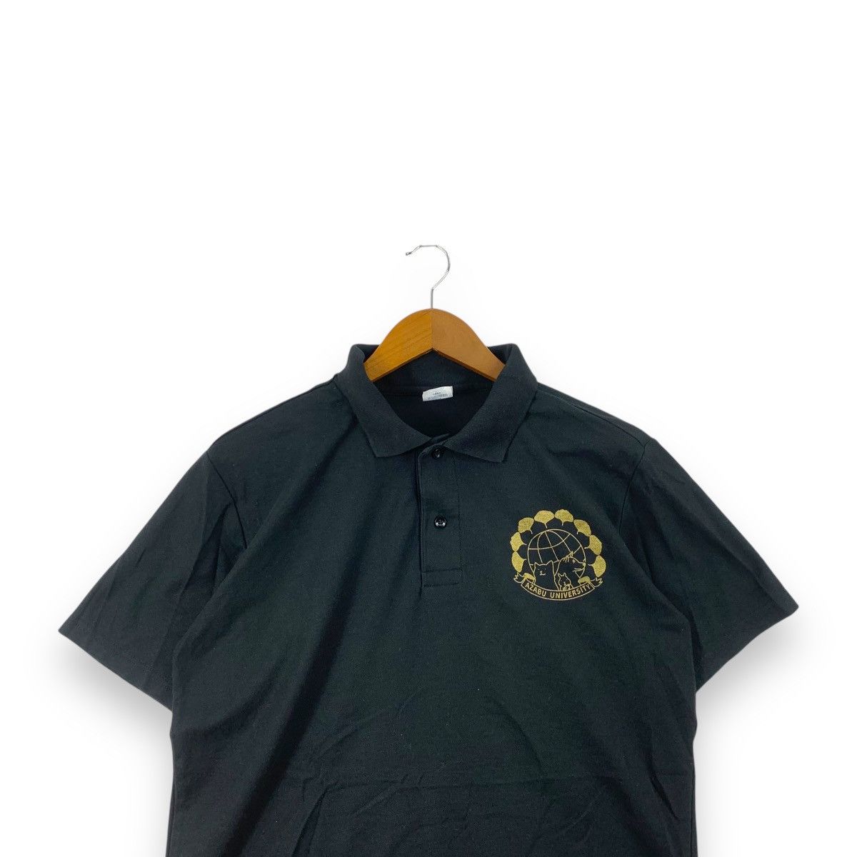 Vintage AZABU UNIVERSITY JAPAN Private Collegiate Staff Polo Tee Size L / US 10 / IT 46 - 4 Thumbnail