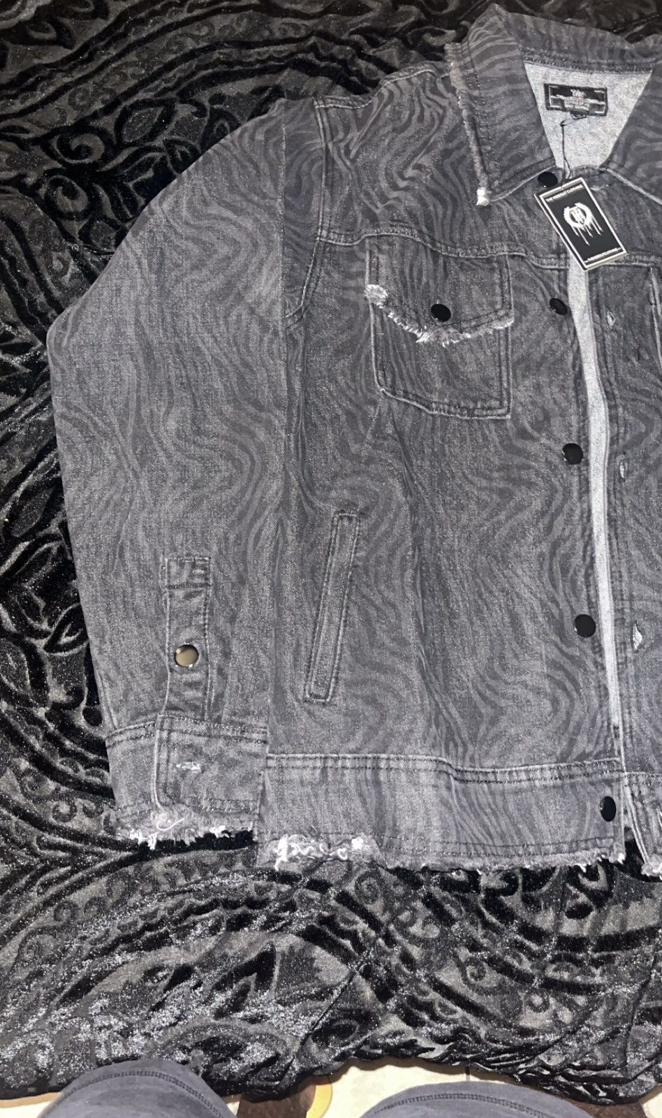 Designer THE HIDEOUT CLOTHING JEAN JACKET Size S / US 4 / IT 40 - 3 Thumbnail