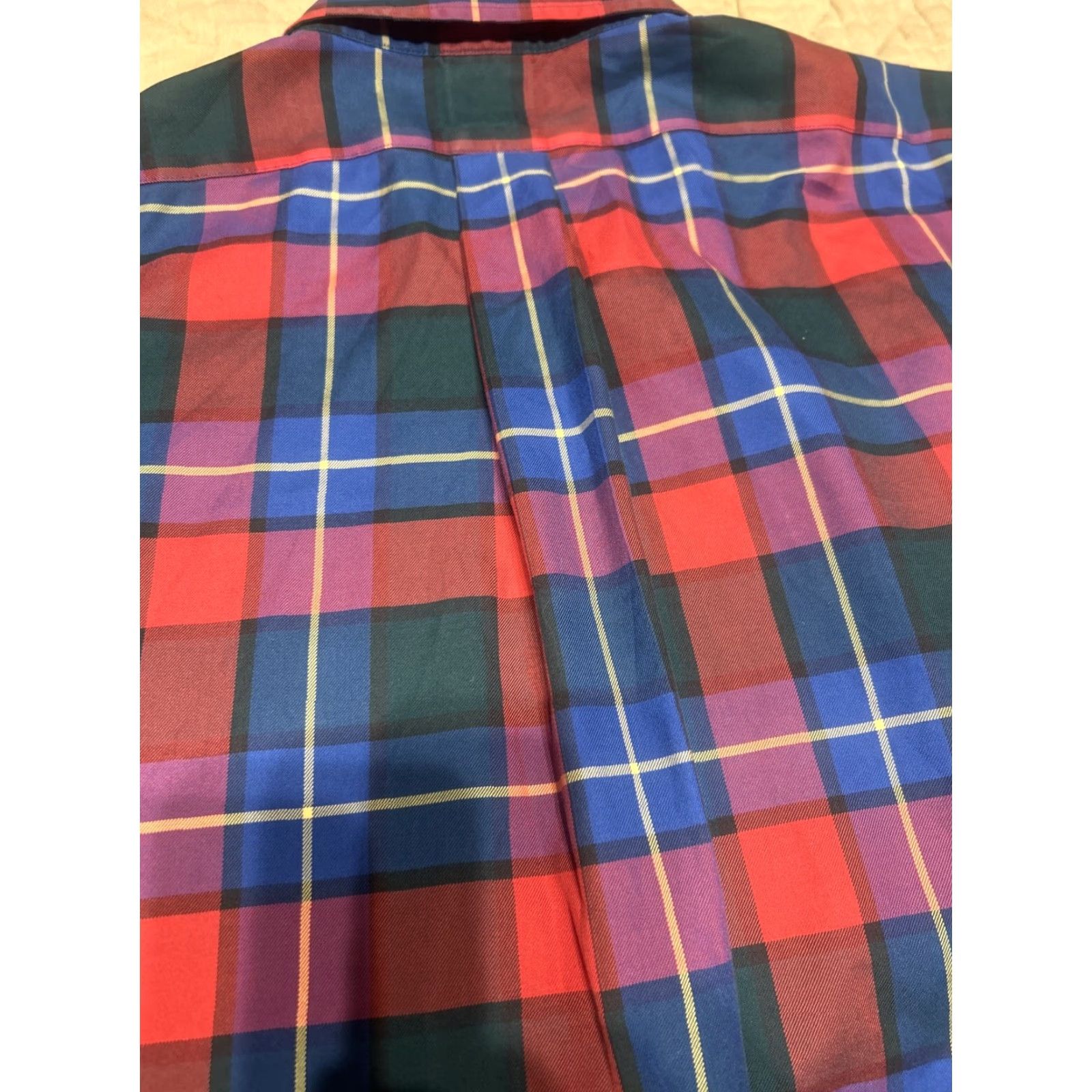 Brooks Brothers Brooks Brothers Dress Shirt Slim Fit All Supima Cotton Non-Iron L Mens Multicolor Plaid Slimming Size 42R - 7 Thumbnail