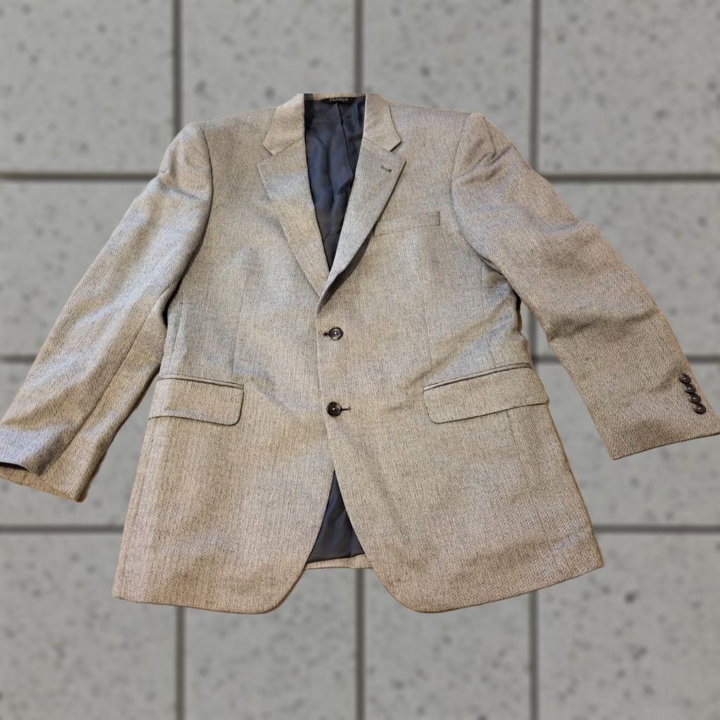 Jos. A. Bank Jos. A. Bank Silk Sports Jacket Blazer 41R Grey Gray Mens 3-in-1 Jacket Blazer Silk Gray Size 42R - 1 Thumbnail