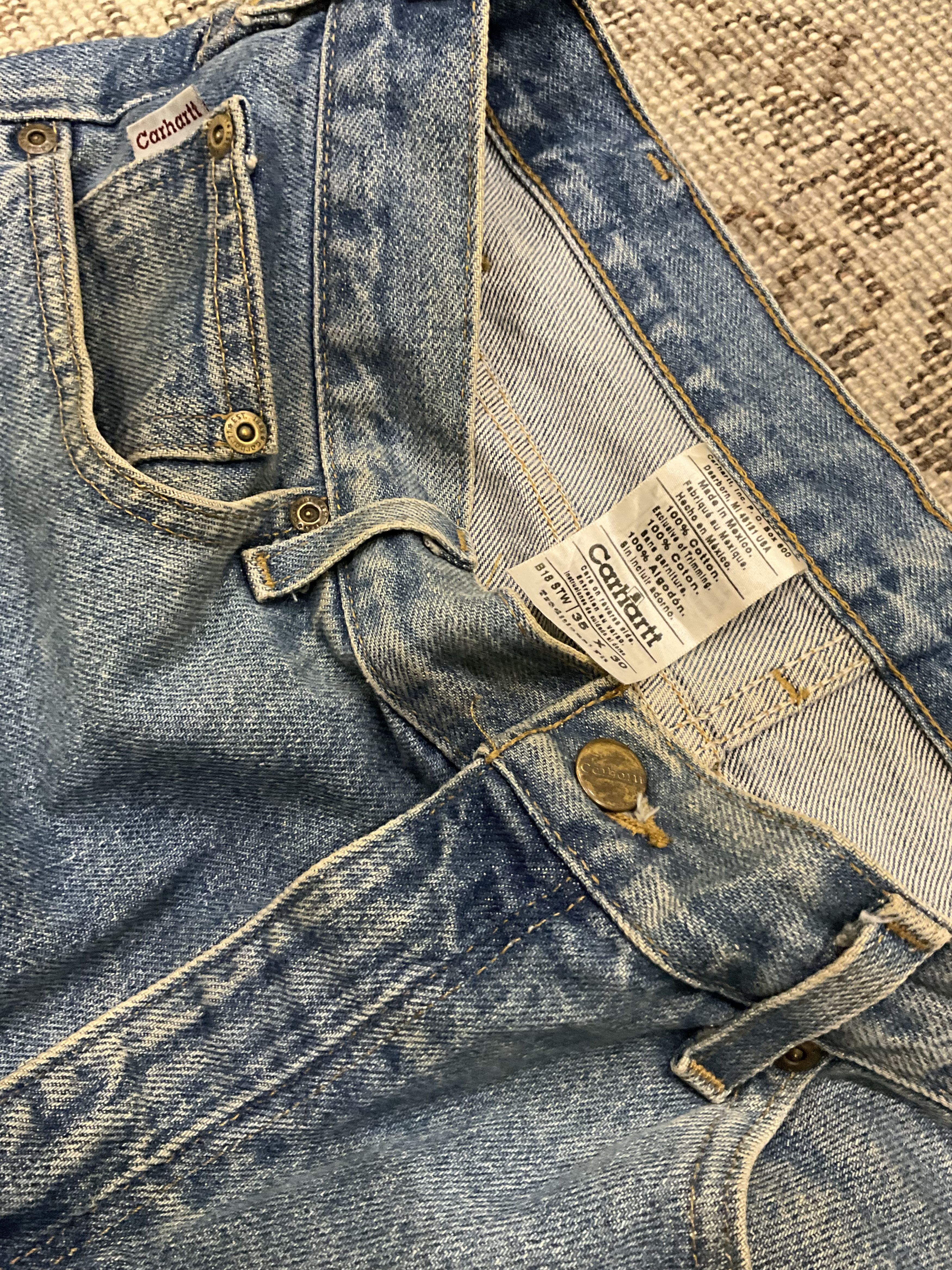 Carhartt Carhartt Vintage Denim Jeans Light Blue Made in Mexico W35 Size US 35 - 6 Thumbnail