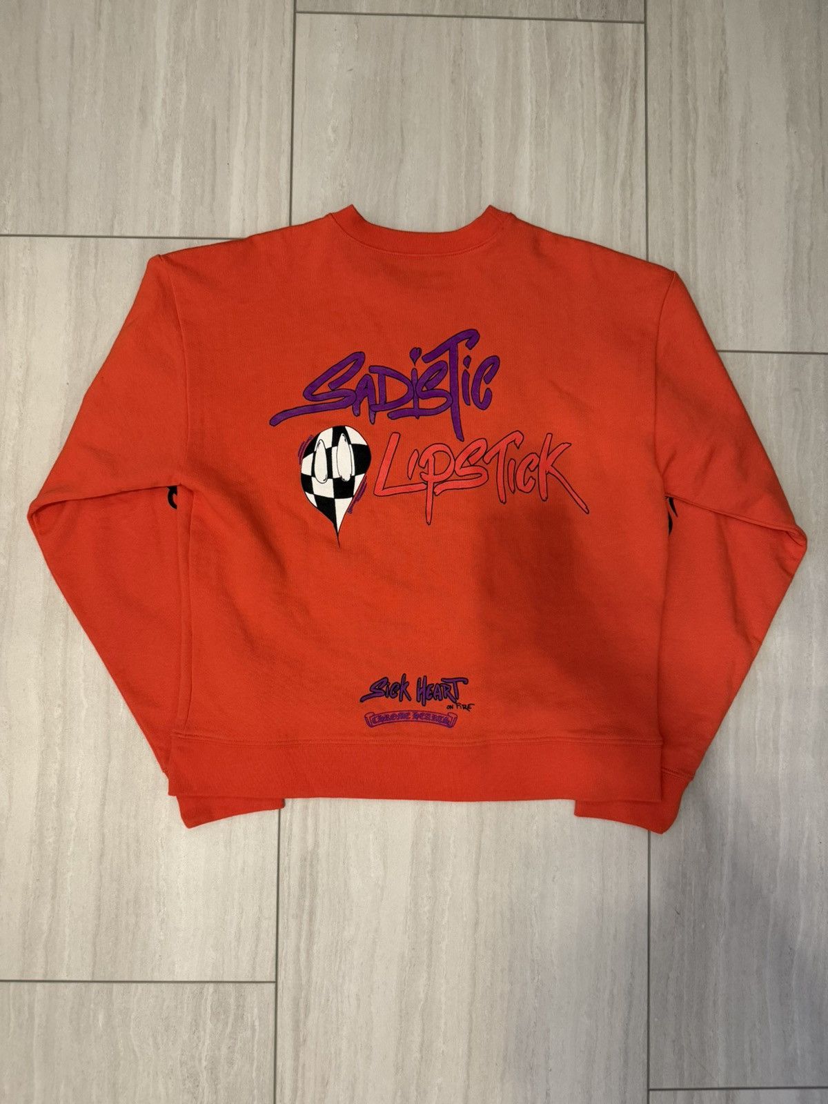 Chrome Hearts Chrome Hearts Spark The Heart Sadistic Lipstick Crewneck Size US S / EU 44-46 / 1 - 2 Thumbnail