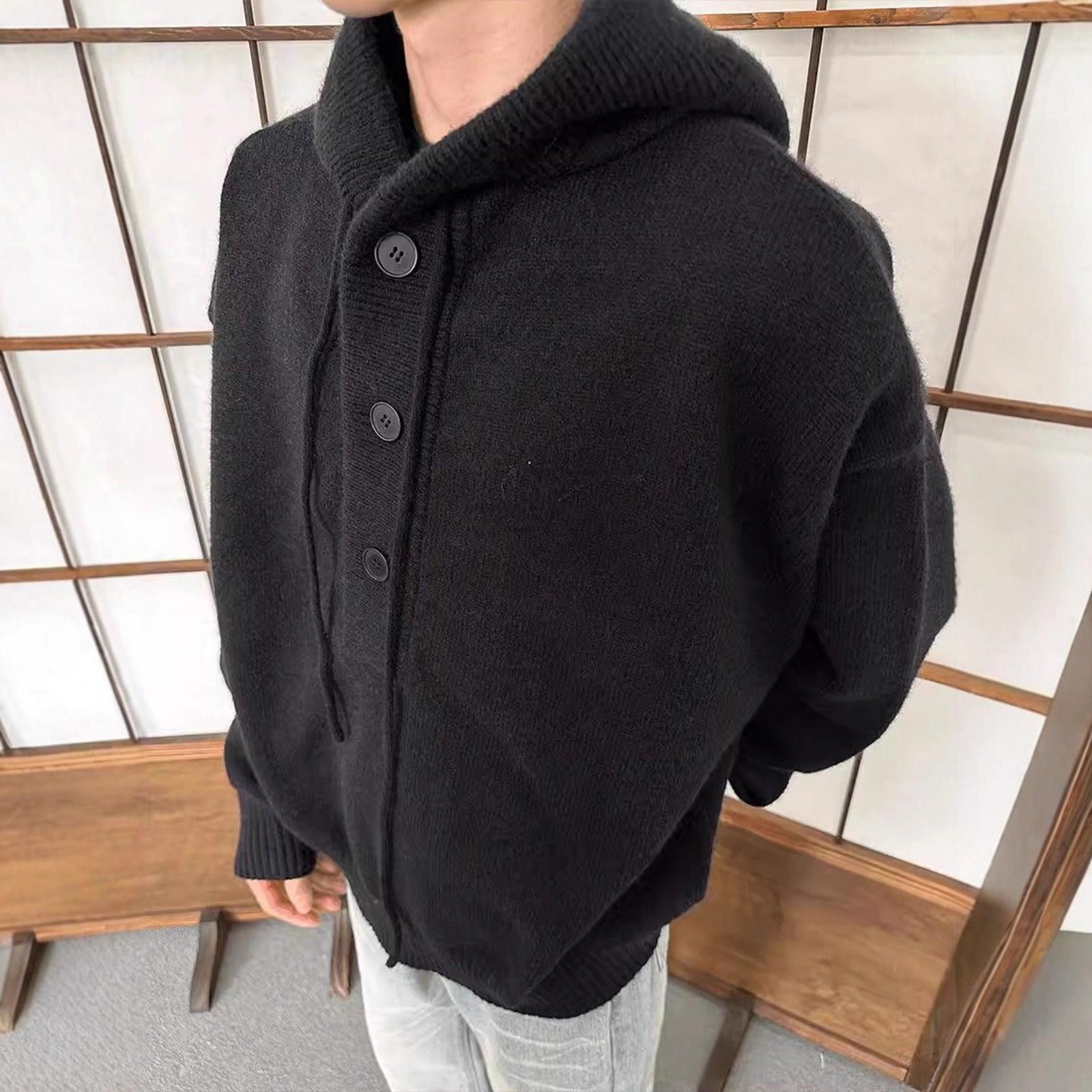 Other Gray Oversized Knit Hoodie Sweater, Casual Cozy Pullover Size US M / EU 48-50 / 2 - 5 Thumbnail