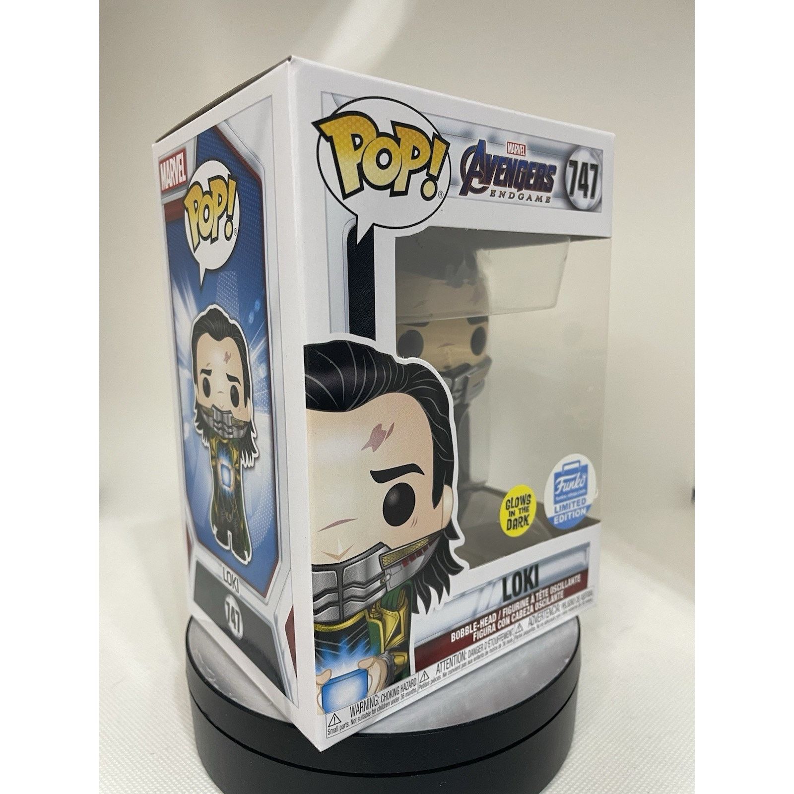 Marvel Comics Funko Pop! Loki (GITD) - Funko (Exclusive) #747 - Mint Size ONE SIZE - 8 Thumbnail