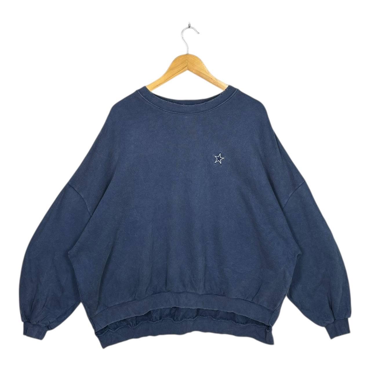 Japanese Brand GYDA Wideboys Parody Star Sweatshirt Navy Japan Streetwear F Size US XL / EU 56 / 4 - 2 Thumbnail