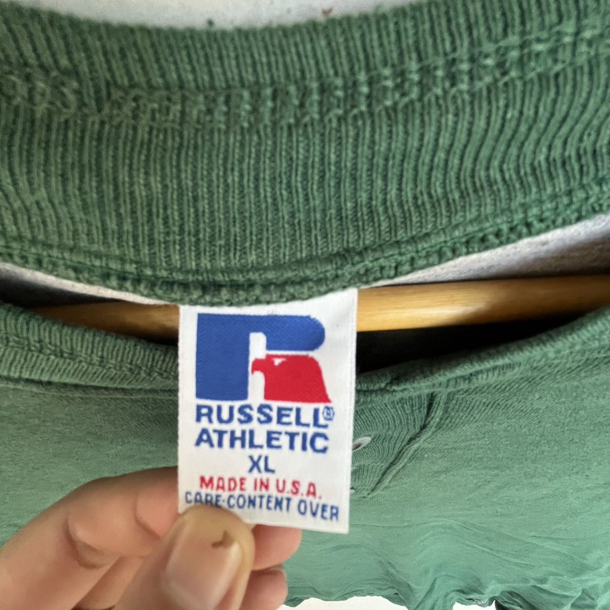 Other Vintage Russell Athletic Long Sleeve Henley Shirt Size XL Size US XL / EU 56 / 4 - 7 Thumbnail