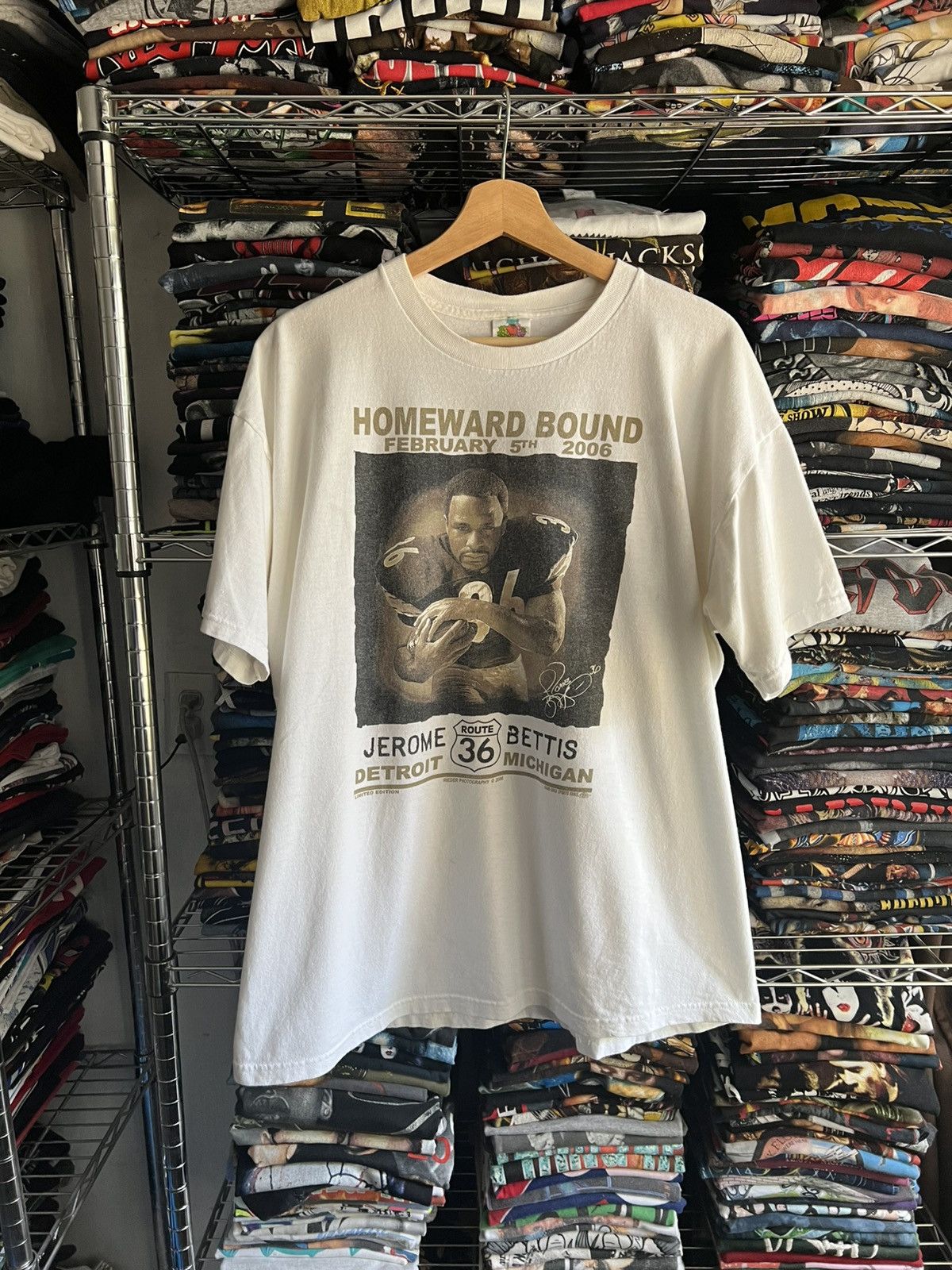 Fruit Of The Loom 2006 Jerome Bettis Homeward Bound Detroit Michigan Player Size US XL / EU 56 / 4 - 1 Thumbnail