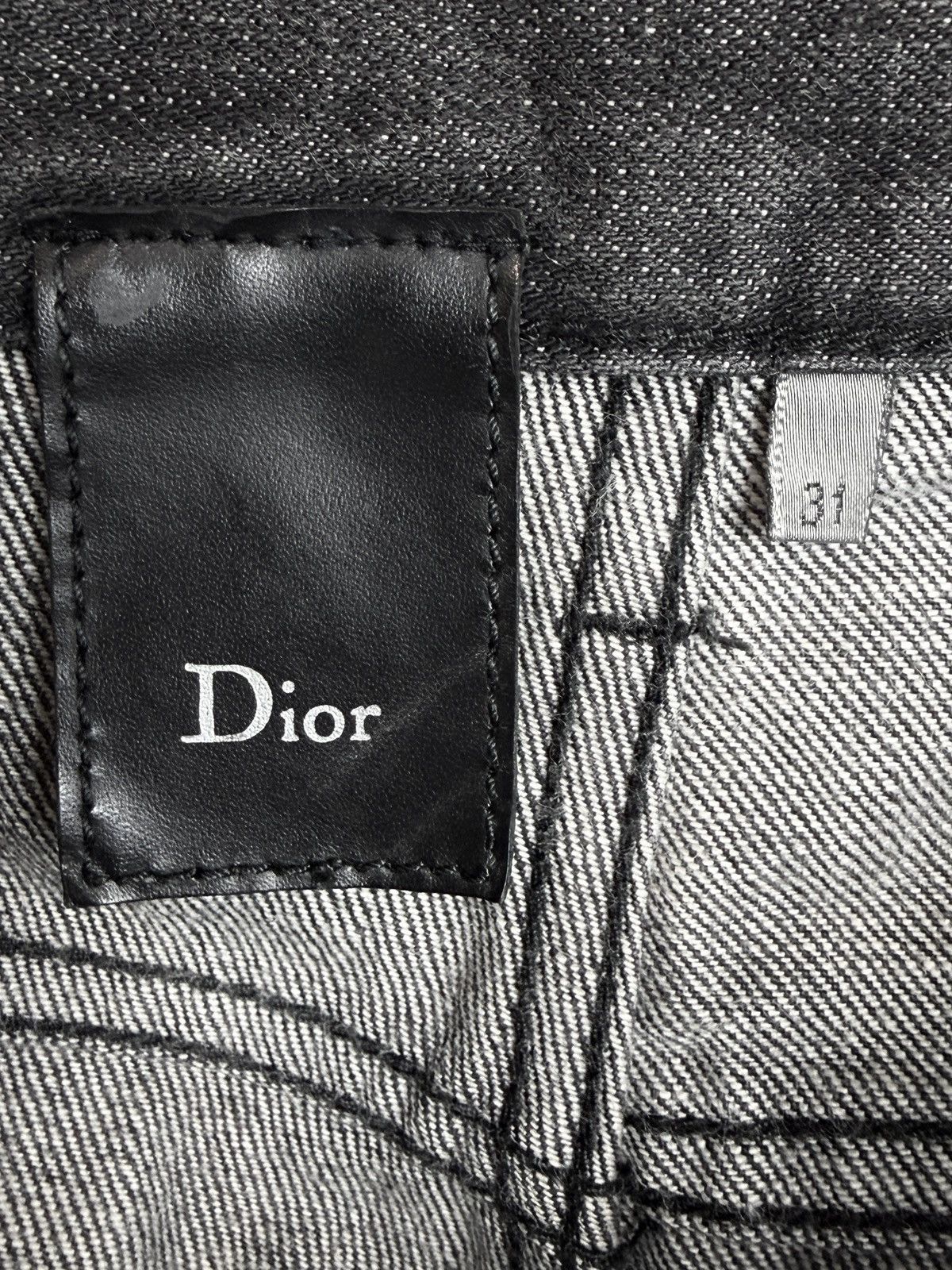 Dior SS09 Dior Homme Unaltered MIJ Faded Gray Denim Jeans KVA Size US 32 / EU 48 - 6 Thumbnail