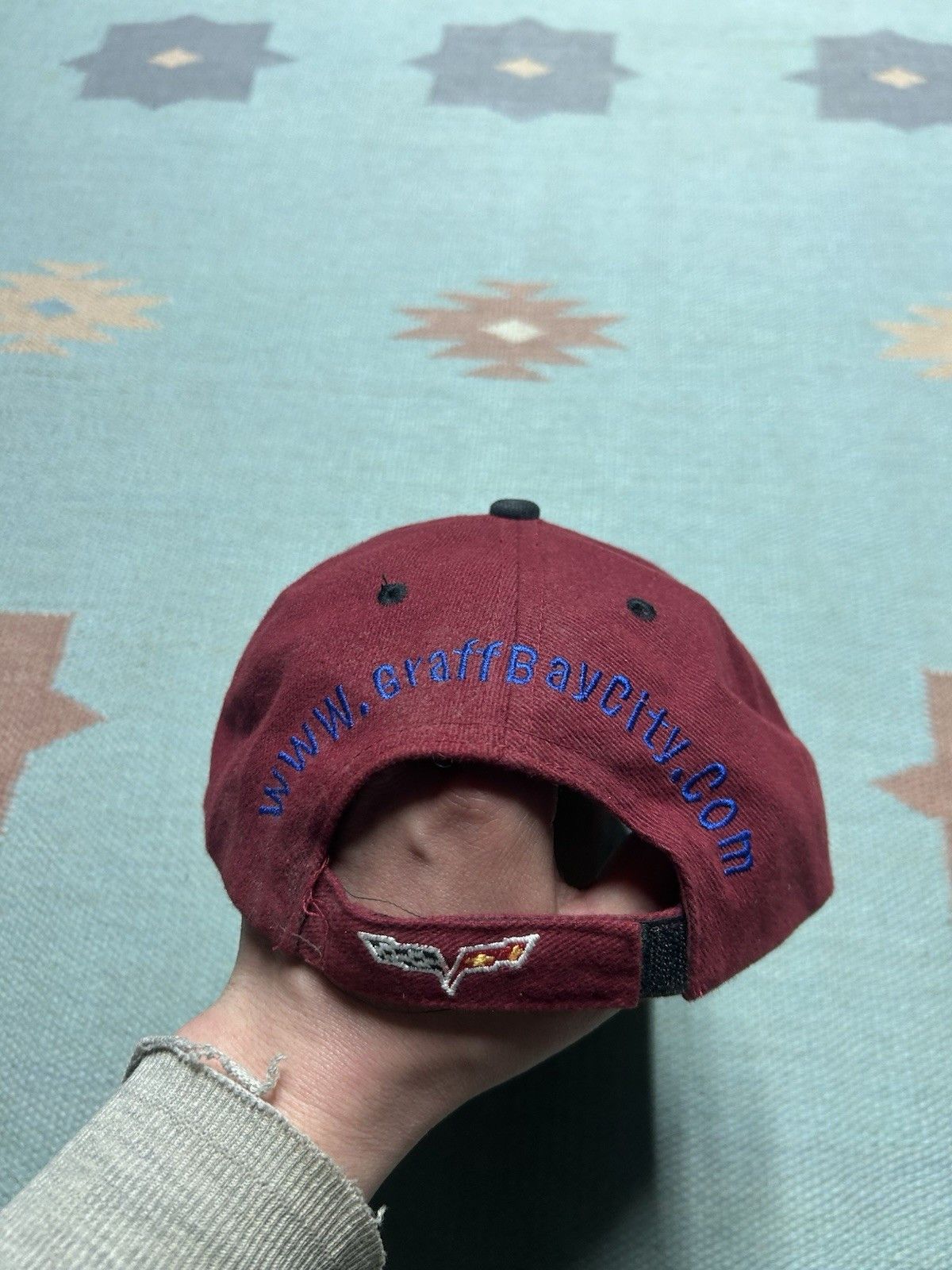Vintage Vtg strap hat Chevy Graff car dealership bay city Michigan Size ONE SIZE - 6 Thumbnail