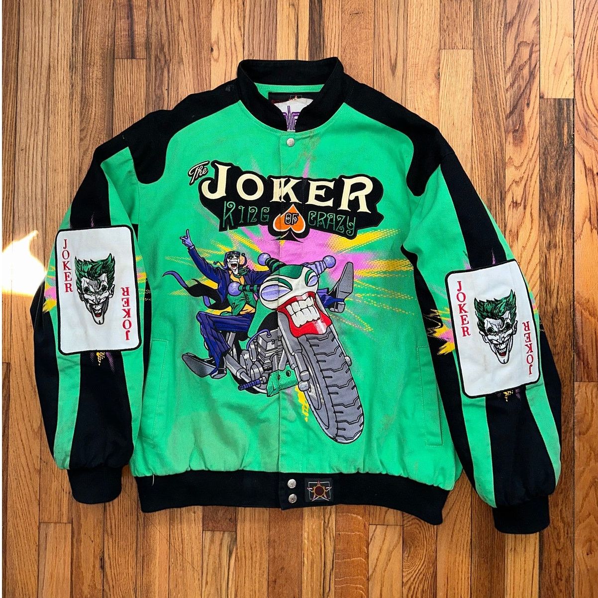 DC Comics × JH Design RARE Vintage JH Design The Joker Racing Jacket Batman XL Size US XL / EU 56 / 4 - 8 Thumbnail