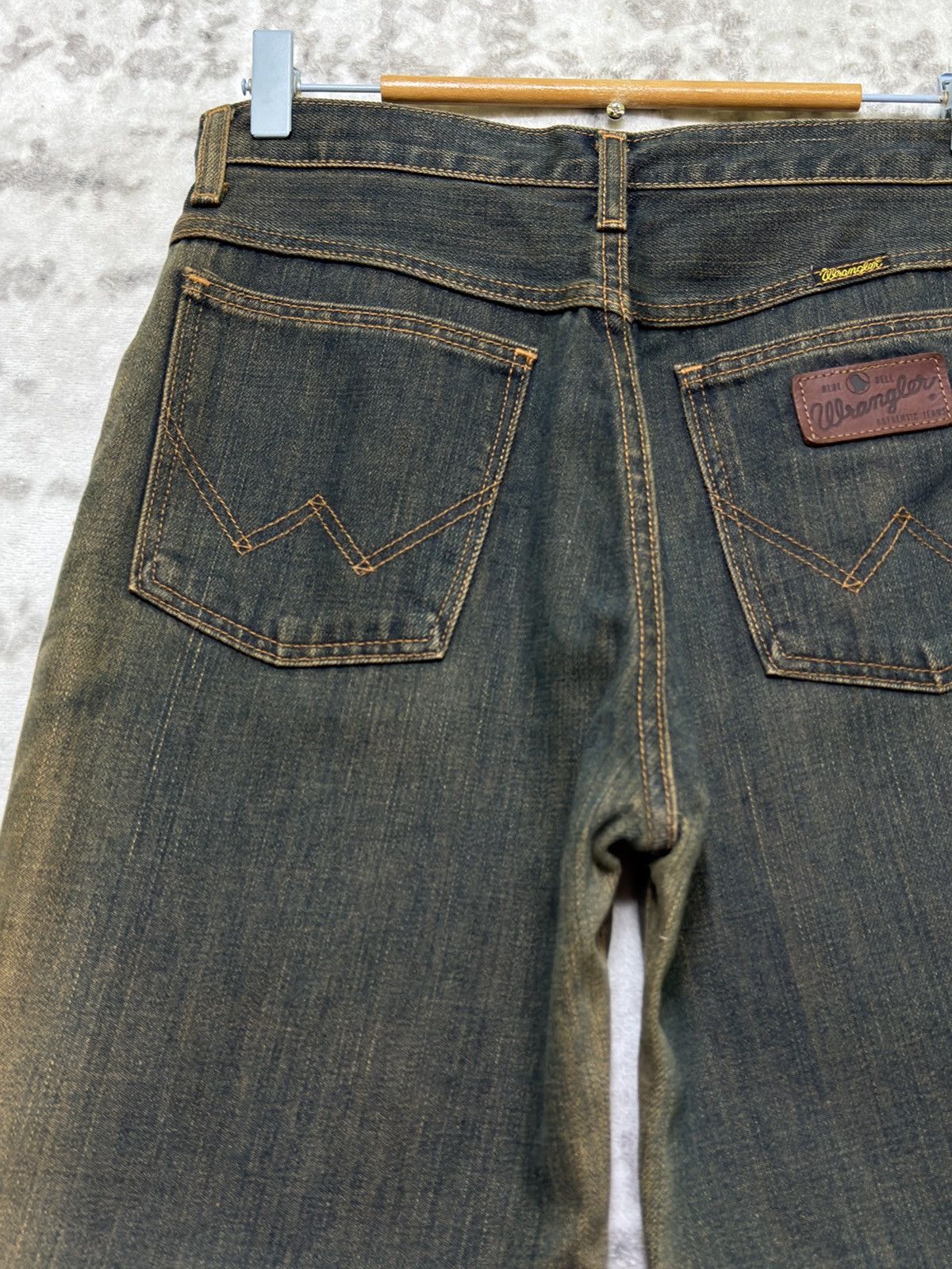 Vintage Lady Wrangler Bell Bottom 90s Sun Faded Grunge Denim Jeans Size US 28 / EU 44 - 11 Thumbnail
