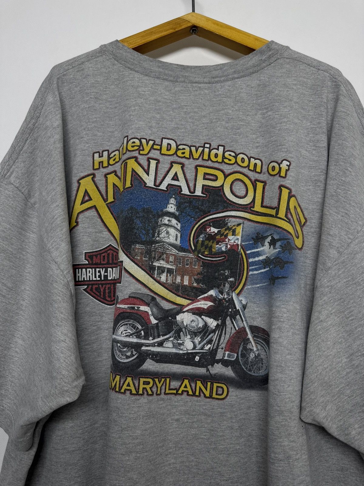 Harley Davidson Vintage Harley Davidson T-shirt Adult Grey Short Sleeve Size US XXL / EU 58 / 5 - 4 Thumbnail