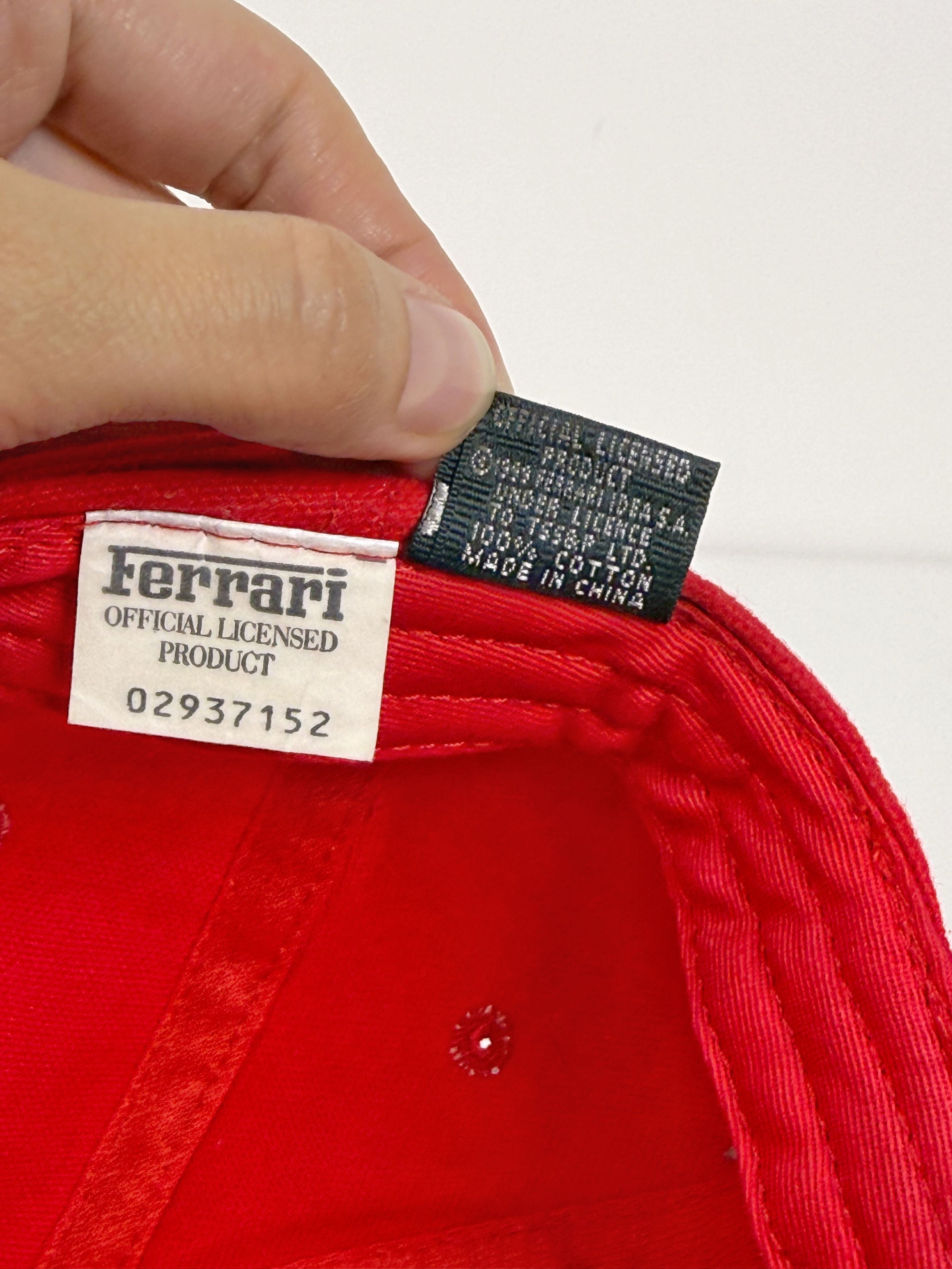Ferrari Vintage 90's Ferrari Cap Hat Red Logo Embroidered Size ONE SIZE - 7 Thumbnail