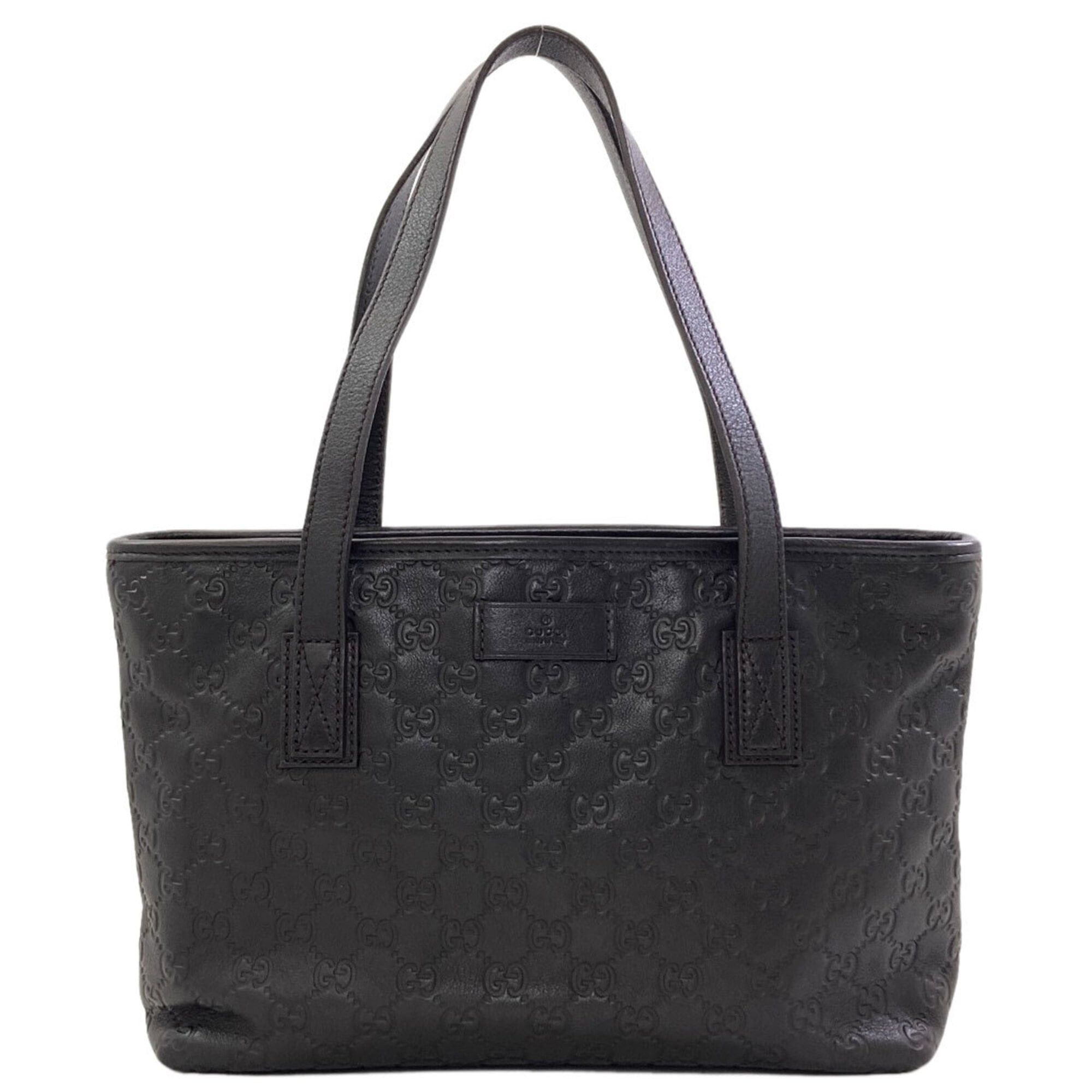 Gucci Gucci 211133 GG Signature Shima Tote Bag Leather Women's GUCCI Size ONE SIZE - 1 Thumbnail