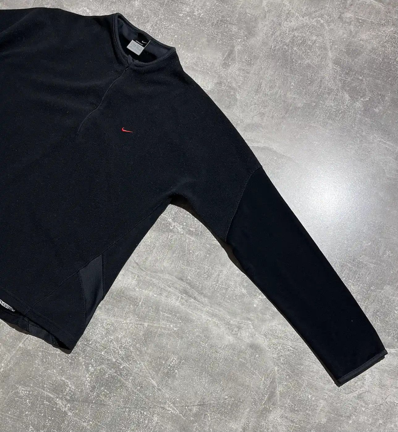 Nike × Vintage Vintage Nike Fleece Zip 1/3 Jacket Mini Swoosh Y2k Size US M / EU 48-50 / 2 - 5 Thumbnail