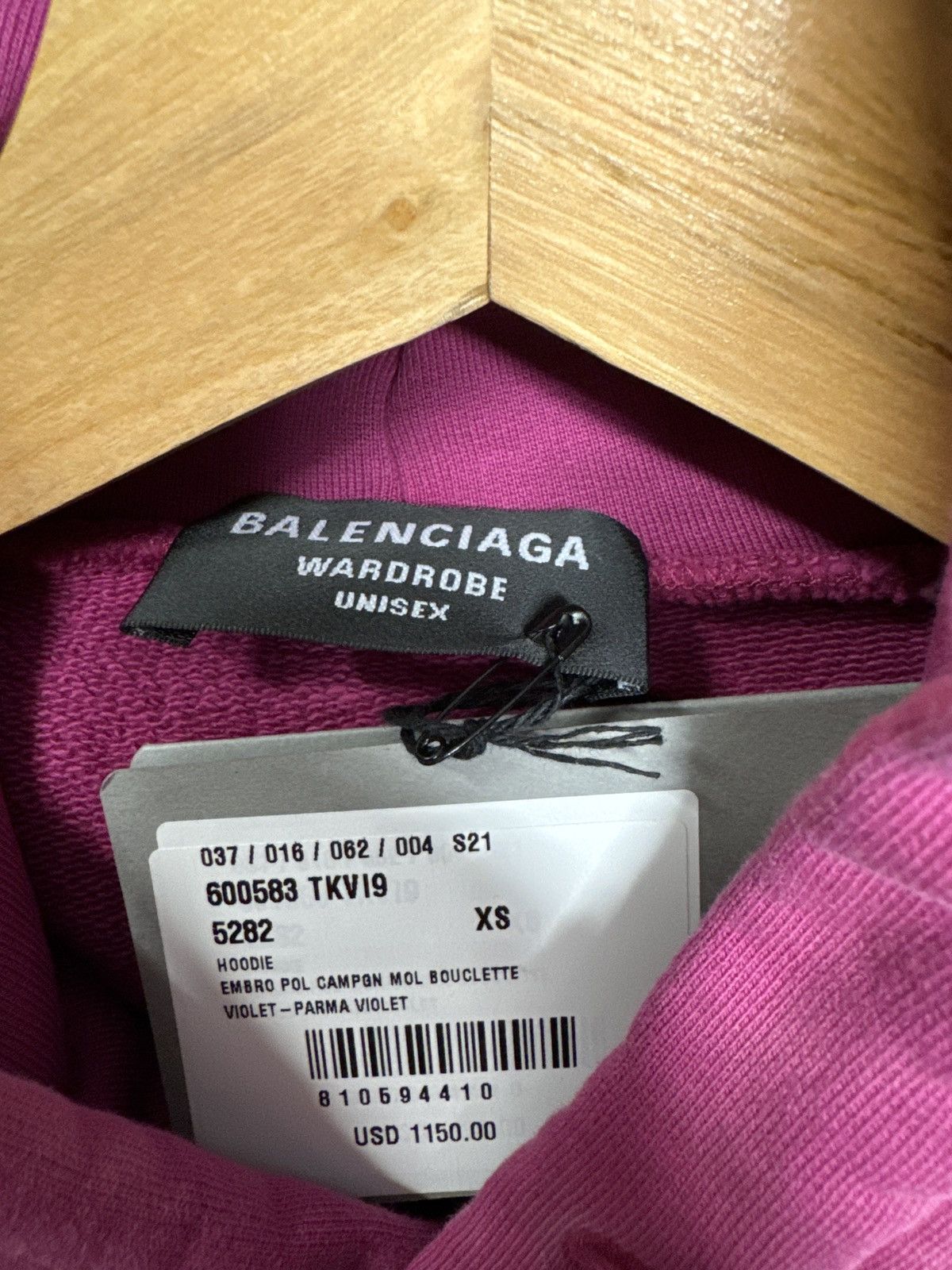 Balenciaga Balenciaga Political Campaign Hoodie Violet Dye XS Size US XS / EU 42 / 0 - 4 Thumbnail