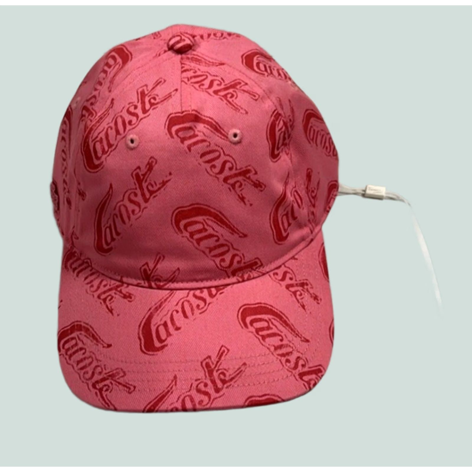 Supreme x Lacoste Pink 6-Panel Cap‎ Unisex Adjustable Strapback Hat Lacoste Men main image 4