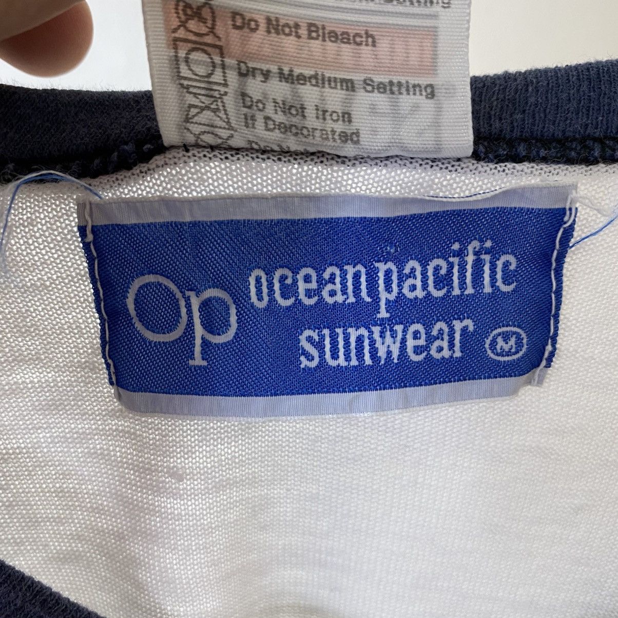 Ocean Pacific Vintage 1970s Ocean Pacific Surf Ringer T Shirt Size US S / EU 44-46 / 1 - 5 Thumbnail