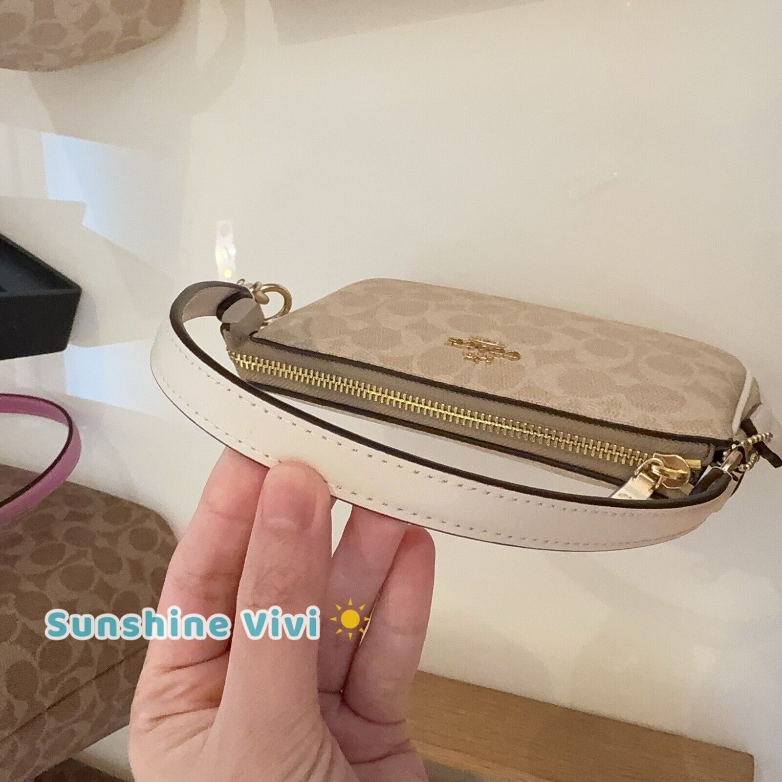 Coach NWT Coach Nolita 19 Signature Canvas CW426 Sand Chalk Size ONE SIZE - 9 Thumbnail