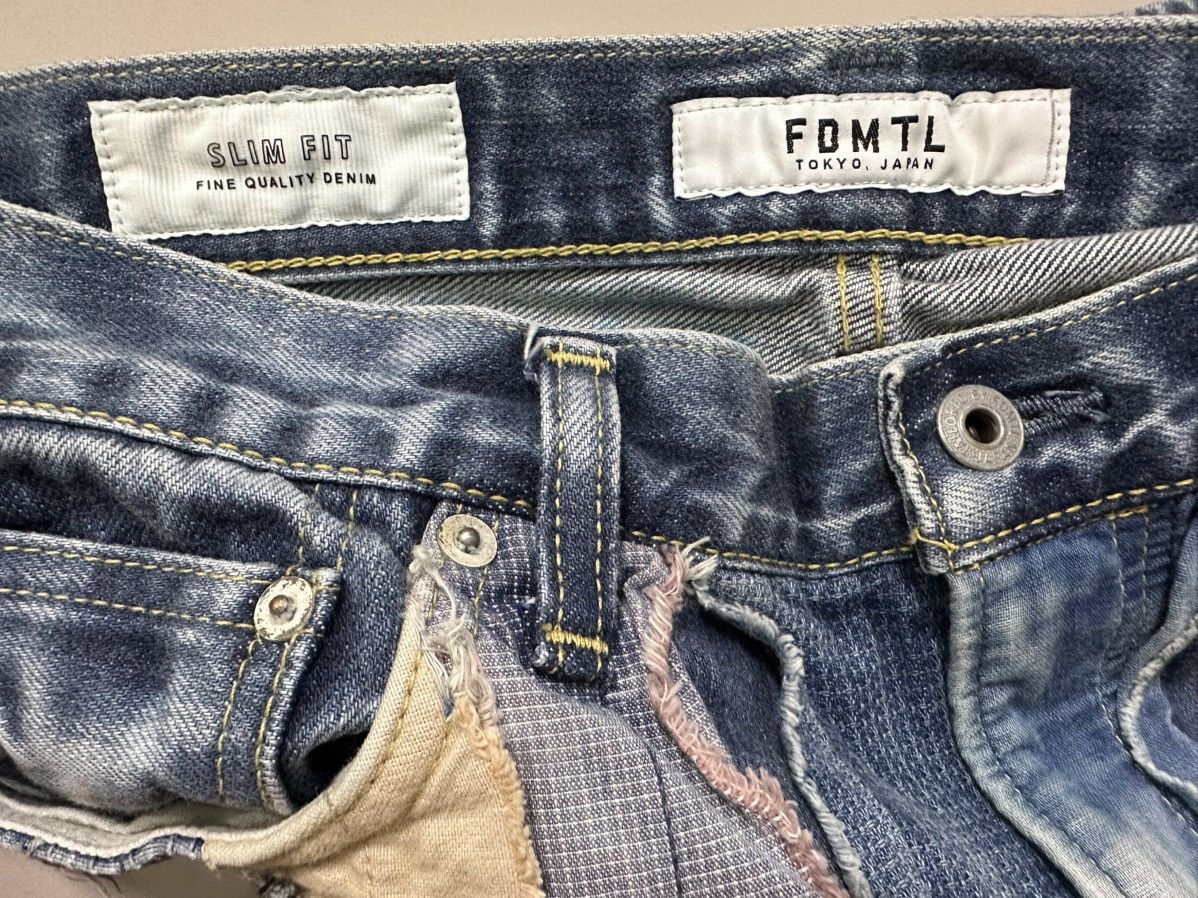 FDMTL FDMTL | Strip Patch Slimfit Selvedge Jeans Size US 35 - 3 Thumbnail