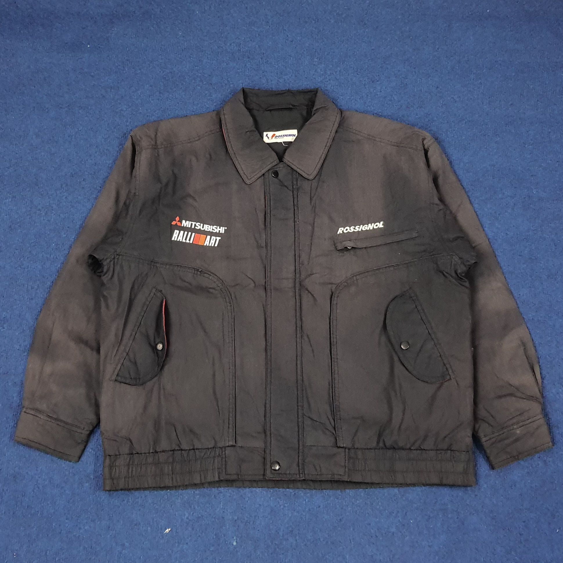 Other Vintage Ralli Art Mitsubishi Japan Motorsports Jacket C237N5 Size US L / EU 52-54 / 3 - 3 Thumbnail