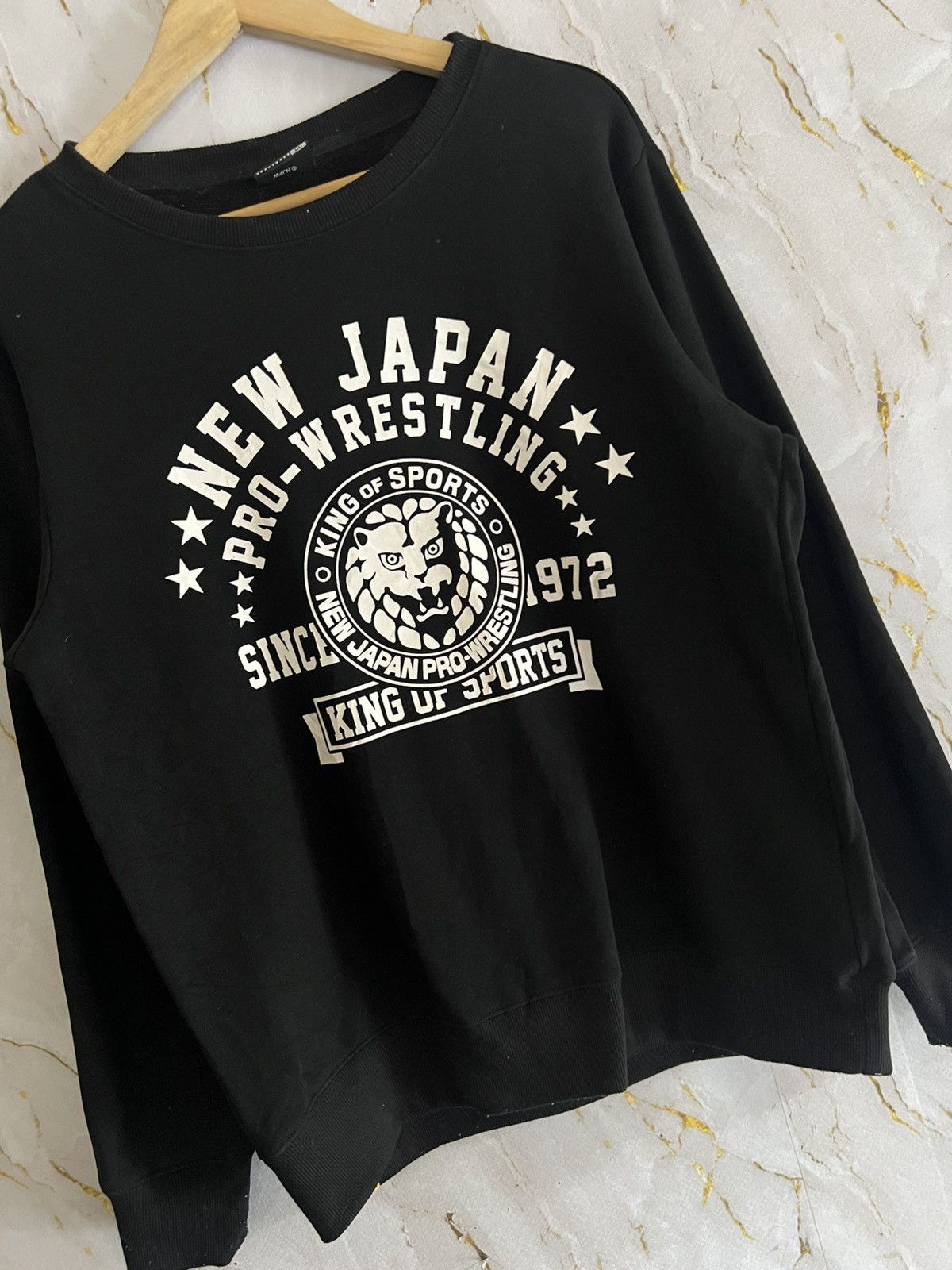 Japanese Brand 🔥 NJPW Sweatshirt – New Japan Pro Wrestling Classic Size US XL / EU 56 / 4 - 3 Thumbnail