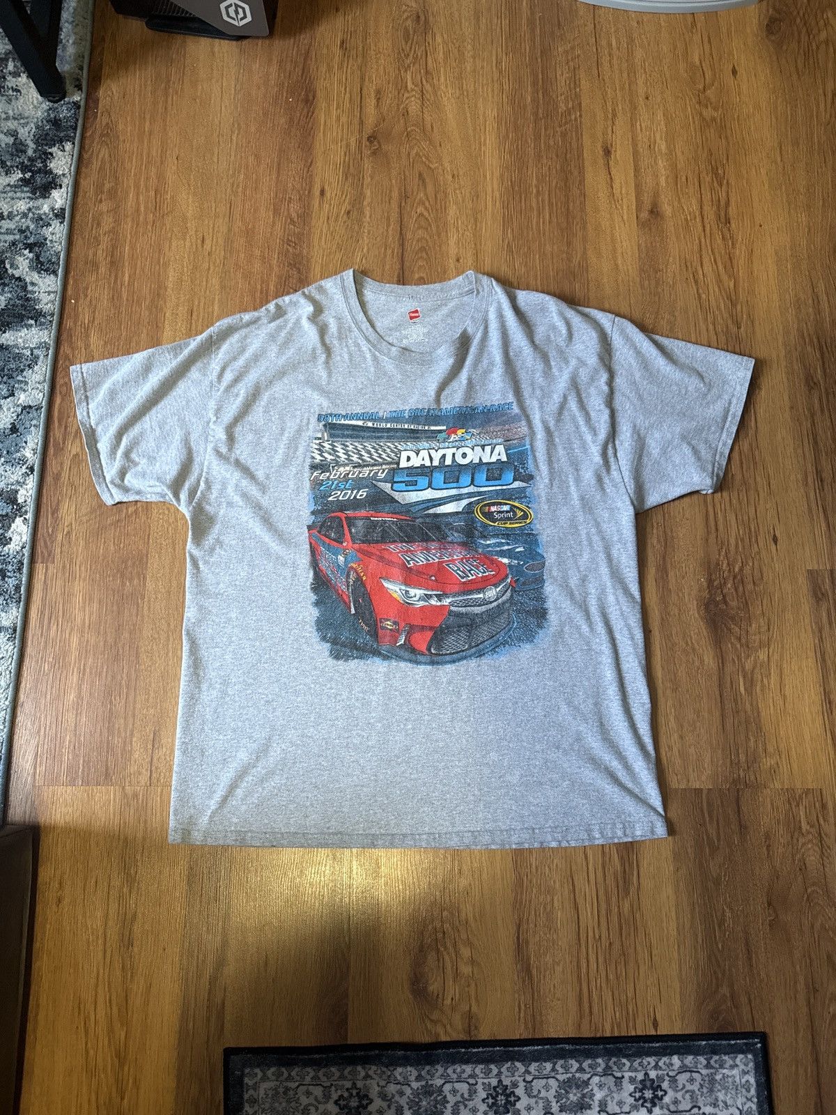 NASCAR 2016 Daytona 500 Grey Tee Size US XL / EU 56 / 4 - 1 Thumbnail