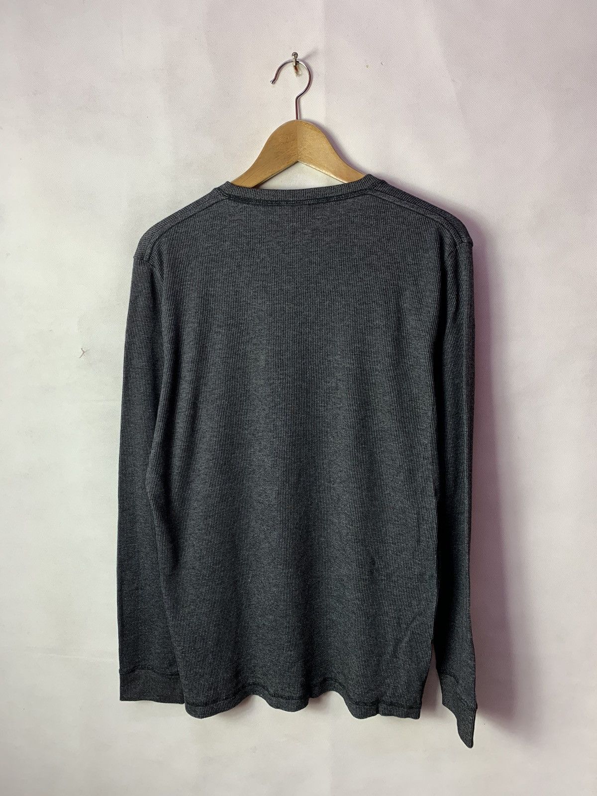 Japanese Brand × Uniqlo 🔥 Uniqlo Pleats Stripes Longsleeves Tee Size US L / EU 52-54 / 3 - 3 Thumbnail
