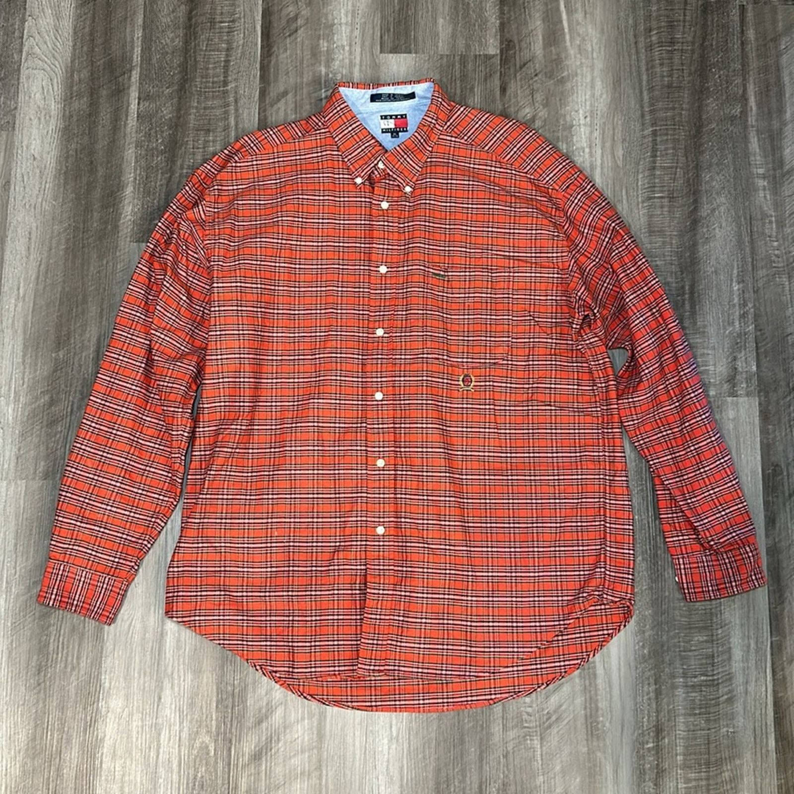 Tommy Hilfiger Tommy Hilfiger Vintage Long Sleeve Button Down - XL Size US XL / EU 56 / 4 - 2 Thumbnail