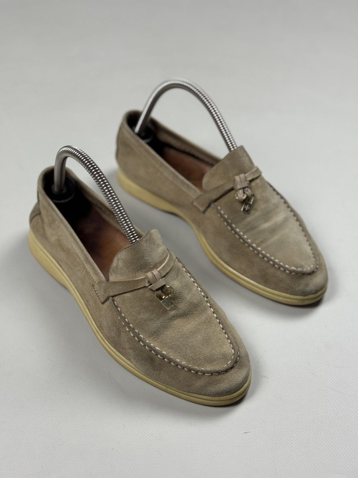 Loro Piana Loro Piana Summer Walk Ladies Low Suede Loafers Ballets Size US 8 / IT 38 - 1 Thumbnail