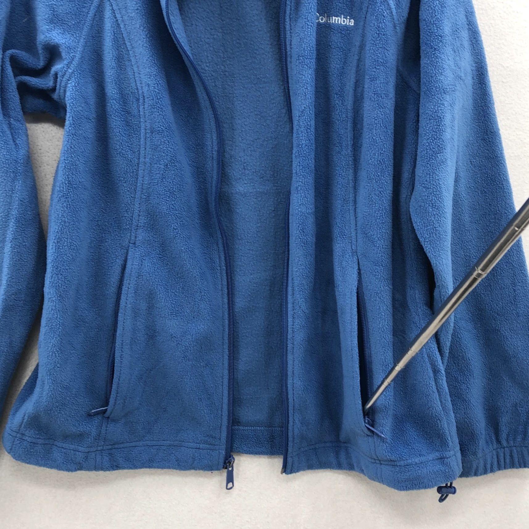 Vintage Columbia Jacket Womens Blue Mock Neck Pockets Full Zipper Fleece Size S Regular Breathable Activewear Outdoor 90s? No decade. Size S / US 4 / IT 40 - 5 Thumbnail