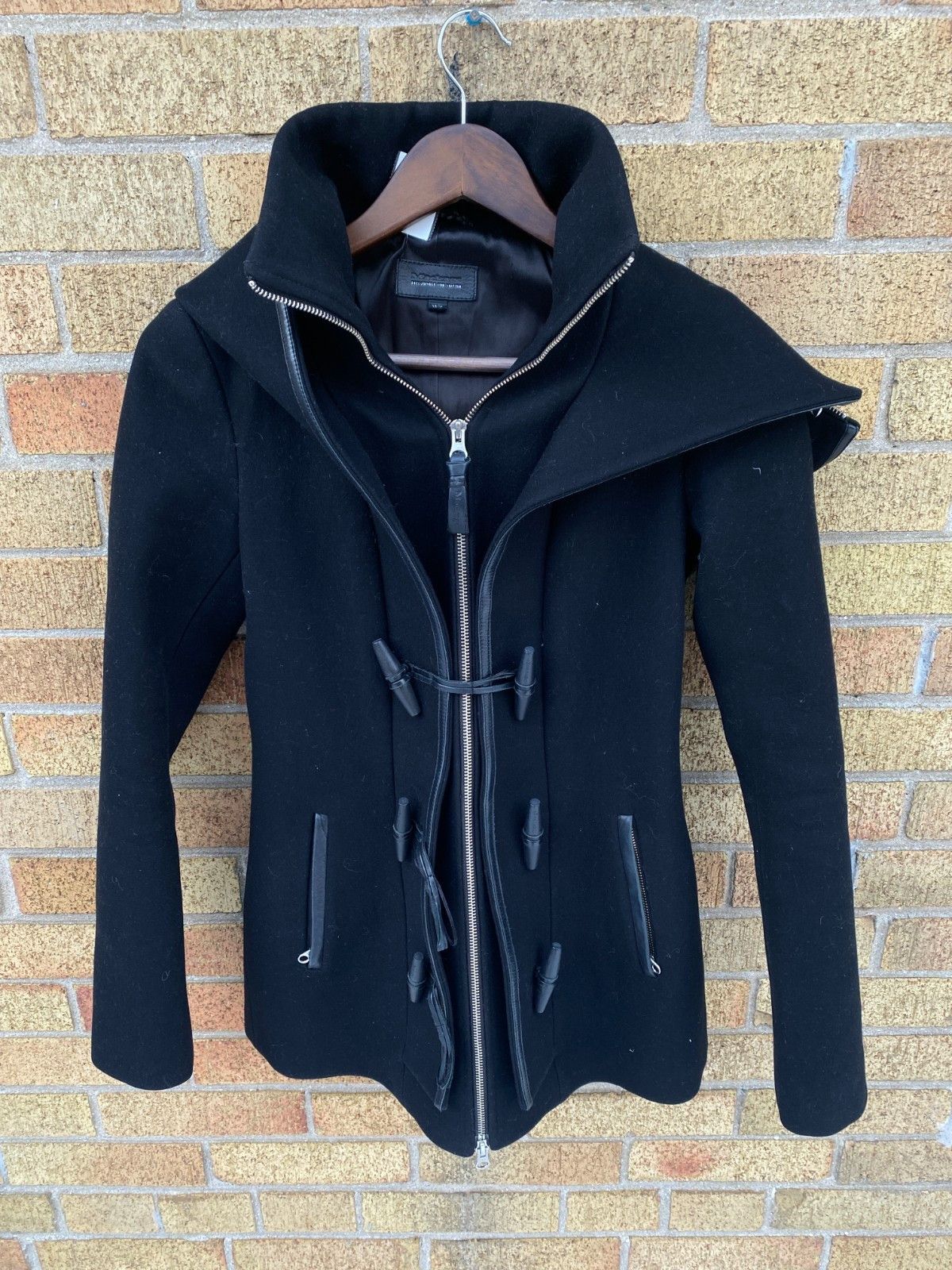 Mackage Mackage Steffy Wool Cashmere Black Long Heavy Coat Toggle C Size XS / US 0-2 / IT 36-38 - 3 Thumbnail