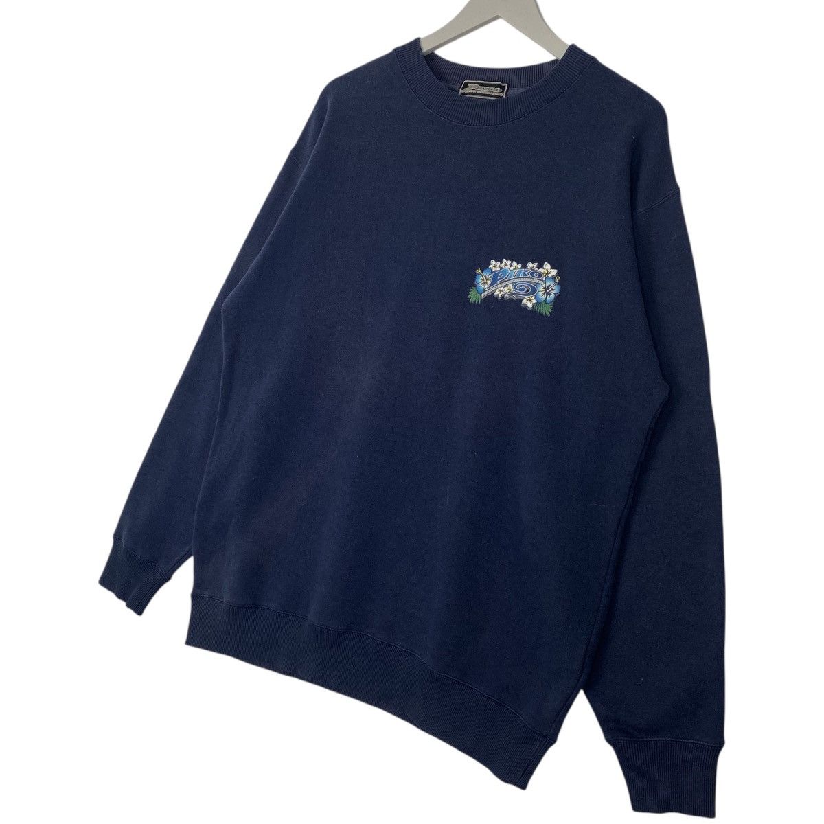 Vintage Vintage Piko Hawaiian Sweatshirt Crewneck Navy Blue Size L Size US L / EU 52-54 / 3 - 2 Thumbnail
