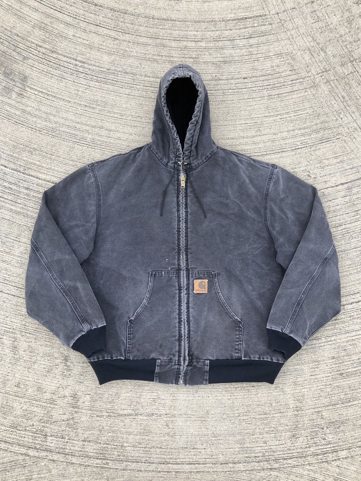 image of Onyx Active Jacket Black Carhartt Hooded Jacket J81 Onx, Men's (Size XL)
