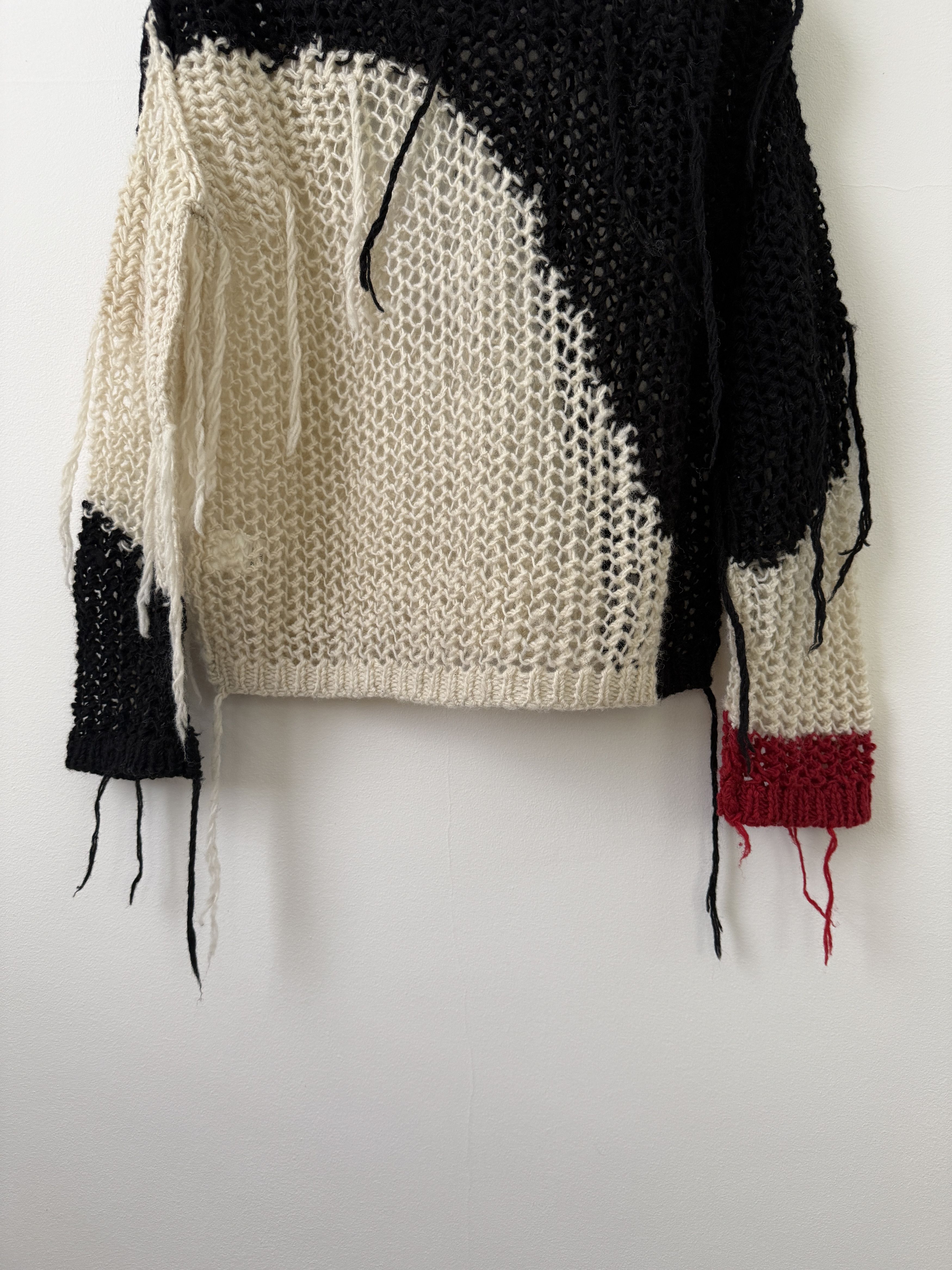 Blackmeans Ono Yukinori Distressed Knitted Sweater Size US M / EU 48-50 / 2 - 12 Thumbnail
