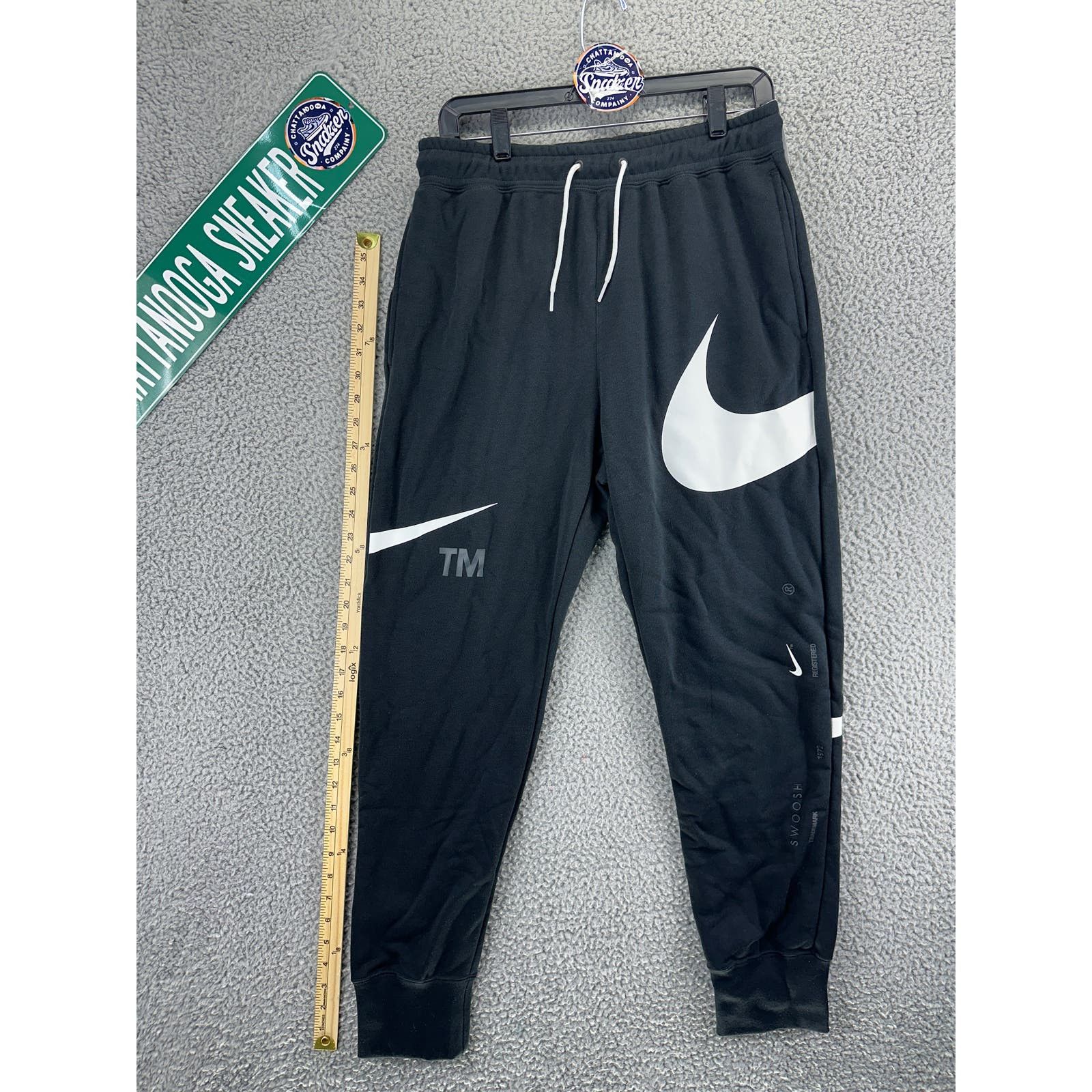 Nike Sweatpants Mens Medium Black Sportswear Big Swoosh new
