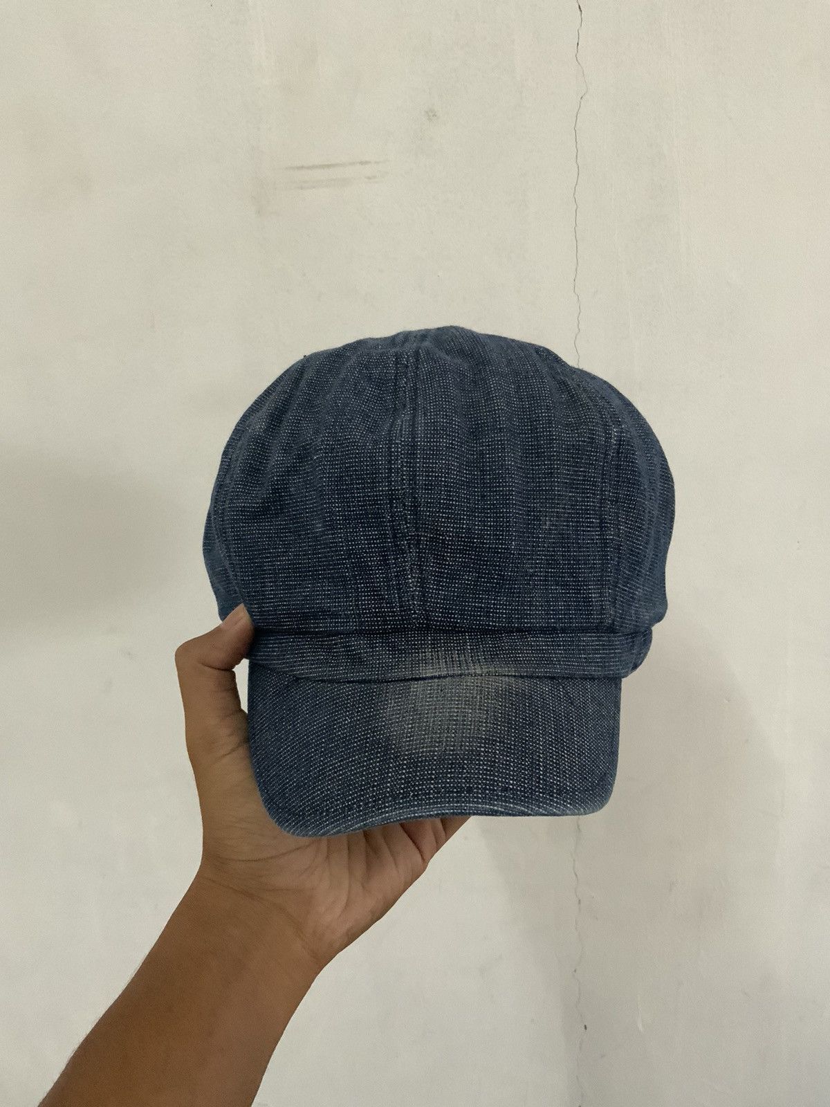 Denime Indigo Denim Fade Avant Garde Newsboy Hat Size ONE SIZE - 5 Thumbnail