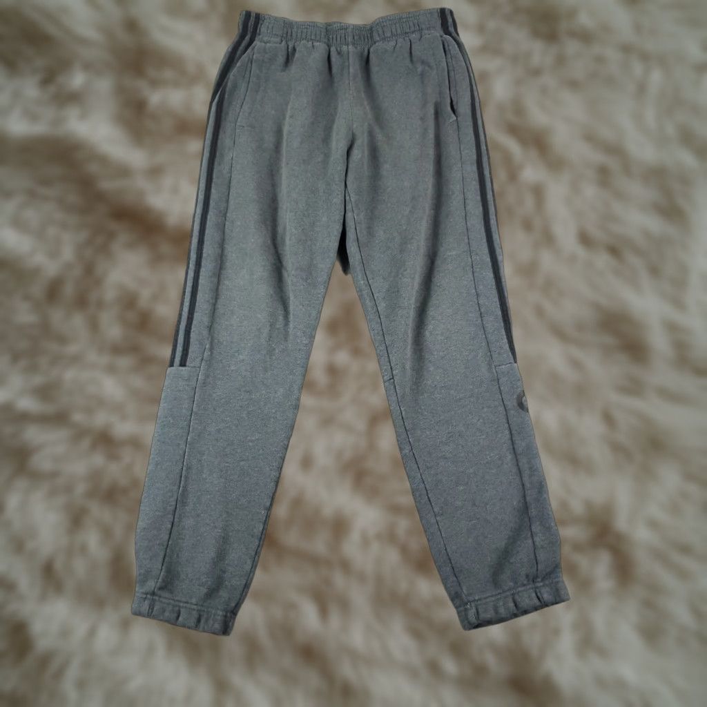 Adidas Adidas Pants Mens Medium Gray Running Track Joggers Sweatpants Size US 31 - 1 Thumbnail