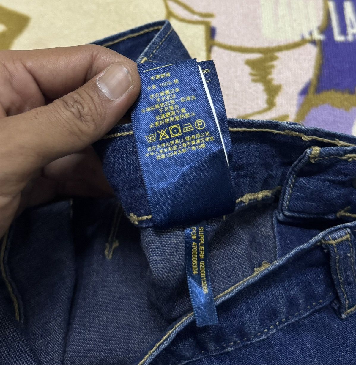 Polo Ralph Lauren POLO RALPH LAUREN Soft Denim Pant Rare Design Unisex Size US 30 / EU 46 - 13 Thumbnail