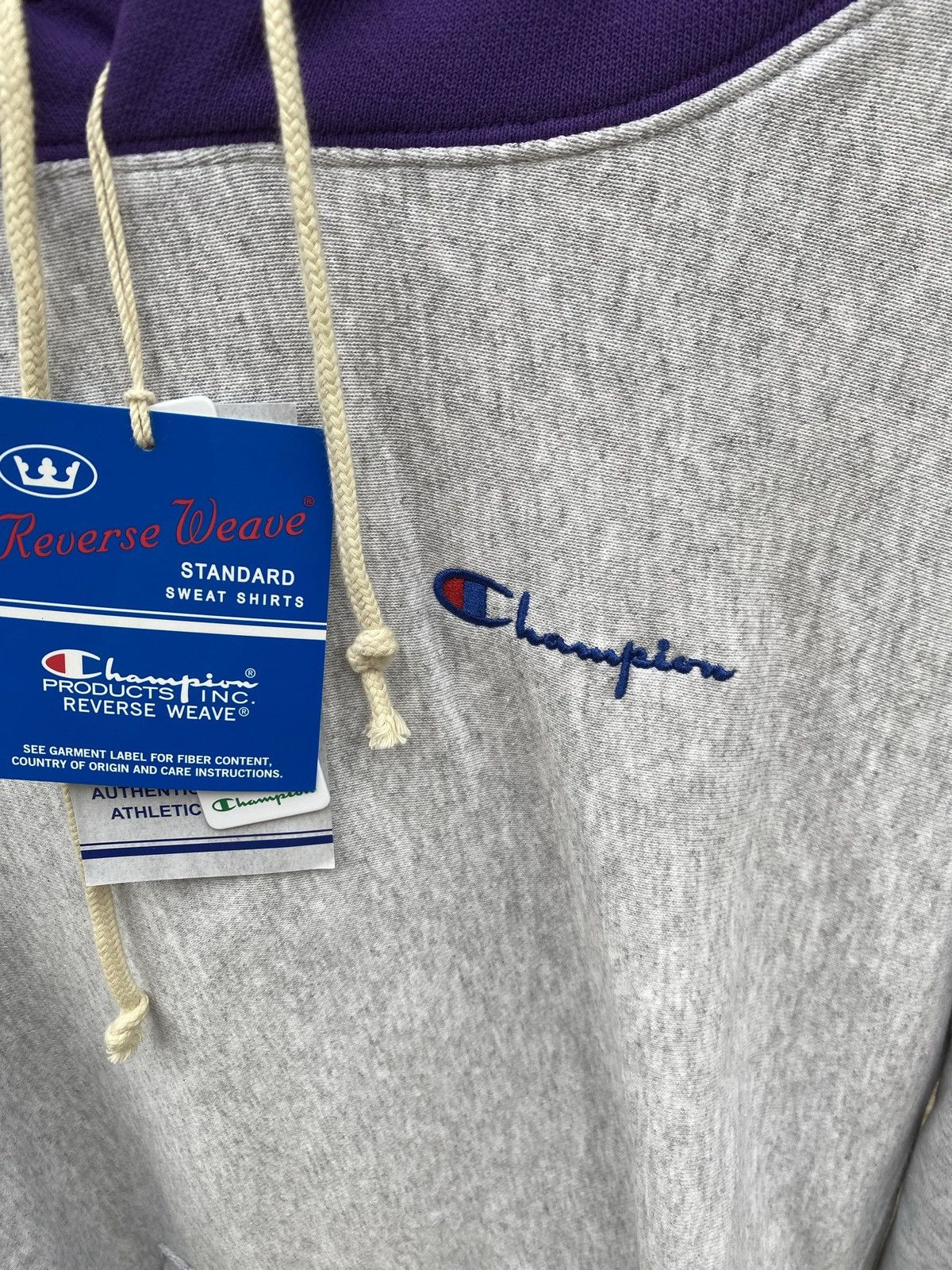 Champion Champion reverse weave sweatshirt grey and purple Size US M / EU 48-50 / 2 - 4 Thumbnail