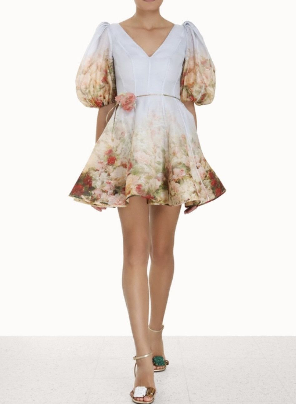 Zimmermann Zimmermann 2024 RTW Painted Floral Dress Size S / US 4 / IT 40 - 3 Thumbnail