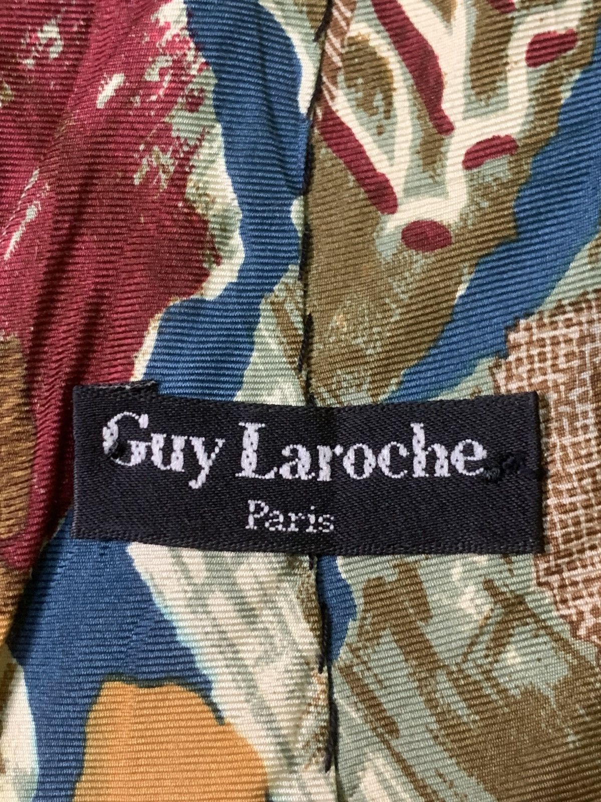Designer × Guy Laroche × Handmade Rare Design Vintage Handmade Guy Laroche Ties Size ONE SIZE - 4 Thumbnail