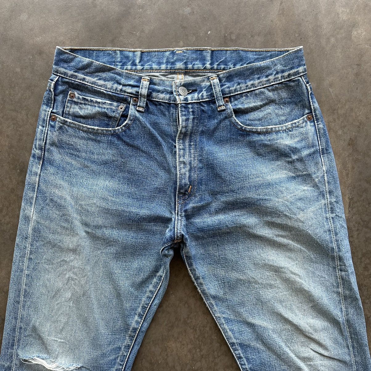 Japanese Brand × Jean × Vintage Vintage Japanese Distressed Redline Faded Denim Jean Pant Size US 33 - 3 Thumbnail