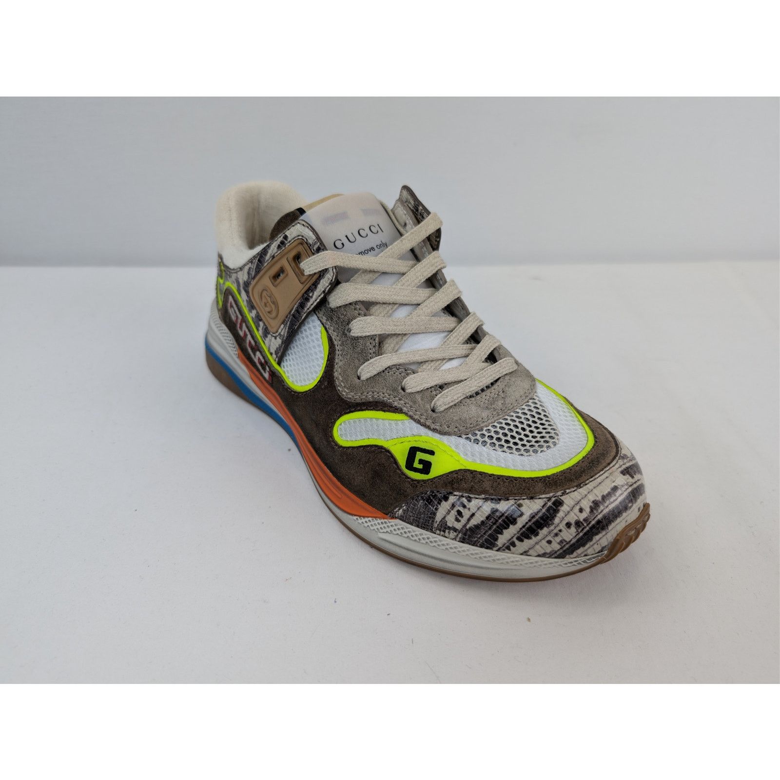 Gucci o1rshd1 Ultrapace Low-Top Sneaker Rock Tejus Printed / Brown Size US 8.5 / EU 41-42 - 3 Thumbnail