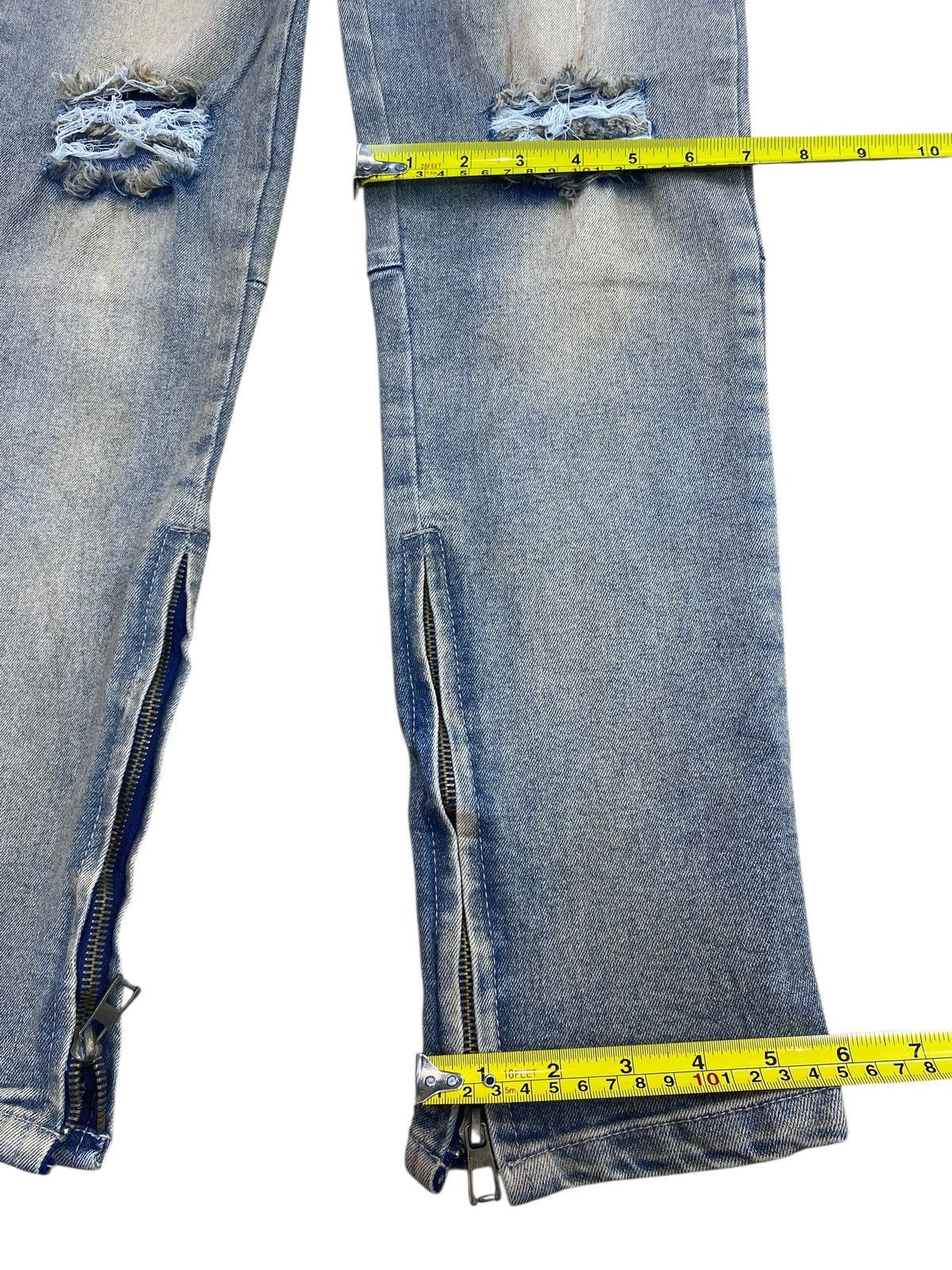 Japanese Brand Japanese Brand Mid Rise Ripped Style Zipper Jeans Size US 28 / EU 44 - 8 Thumbnail