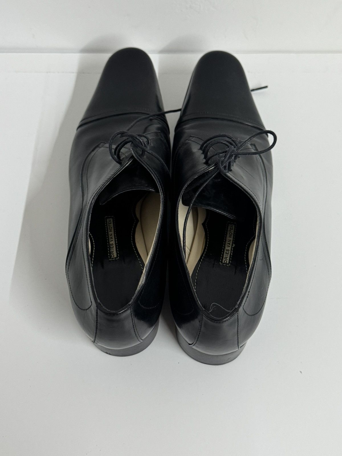 Dries Van Noten Dries Van Noten Women’s Black Cap Toe Oxfords Size US 8.5 / IT 38.5 - 6 Thumbnail