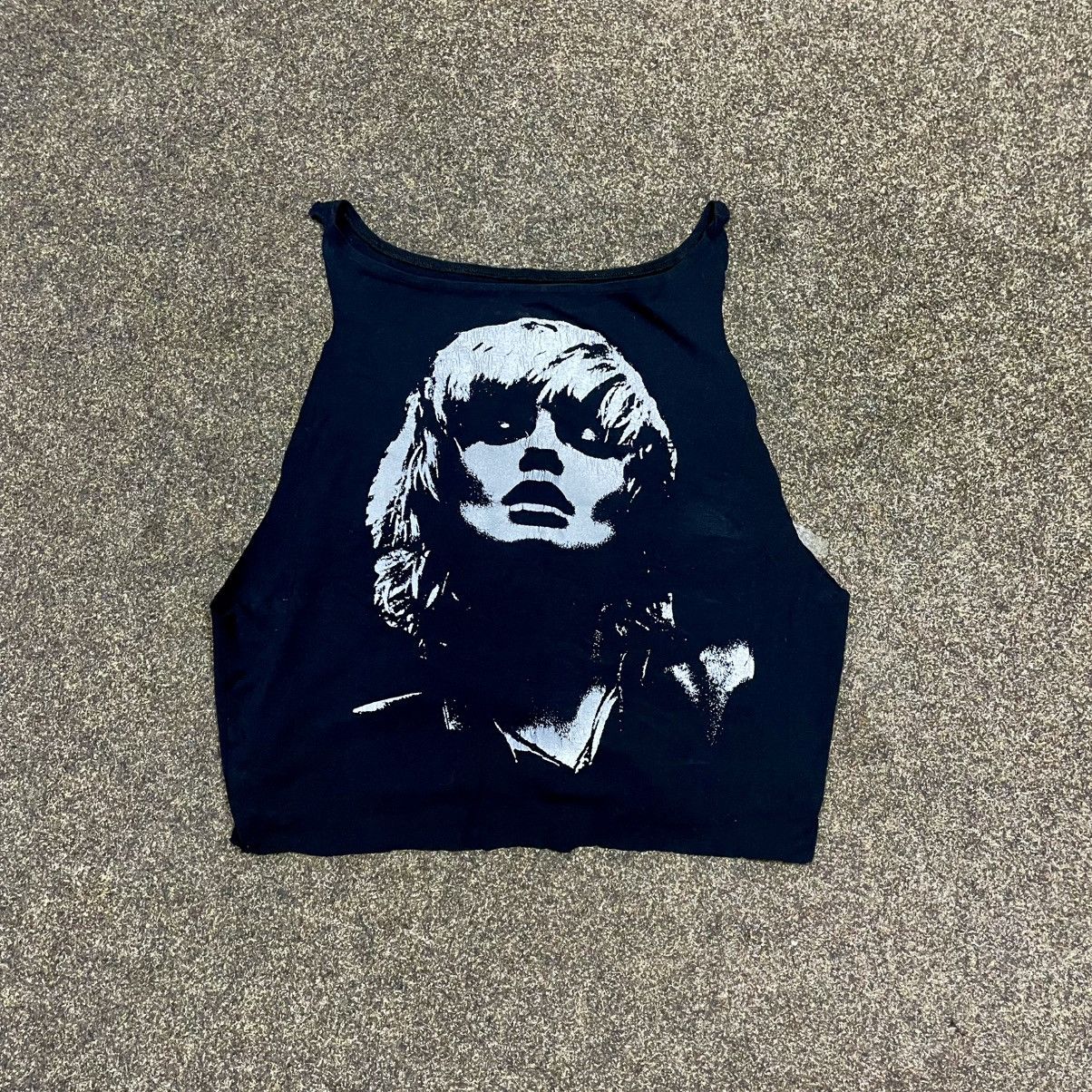 Band Tees RARE 90s Blondie Cut-Off Tank — Raw Punk Icon Energy Grunge Size M / US 6-8 / IT 42-44 - 1 Thumbnail