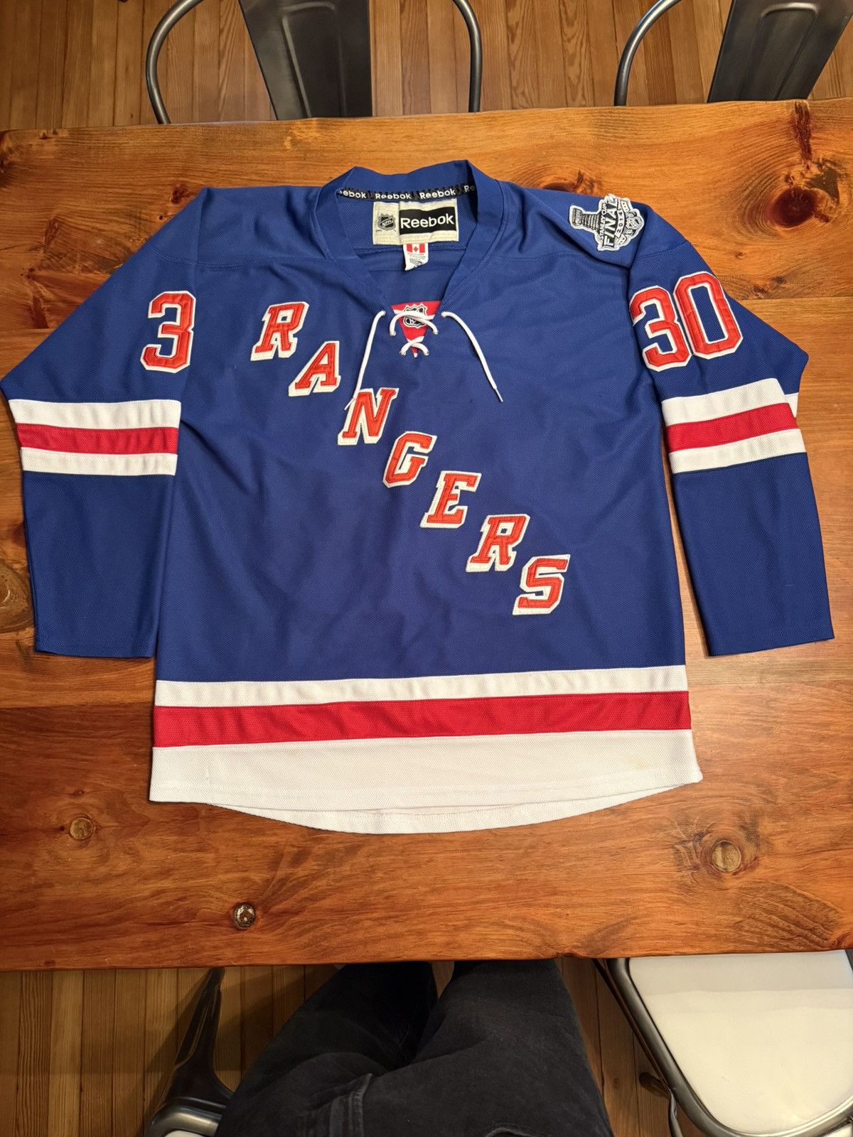 Reebok NHL NY Rangers (2014 Stanley Cup Henrik Lundqvist #30