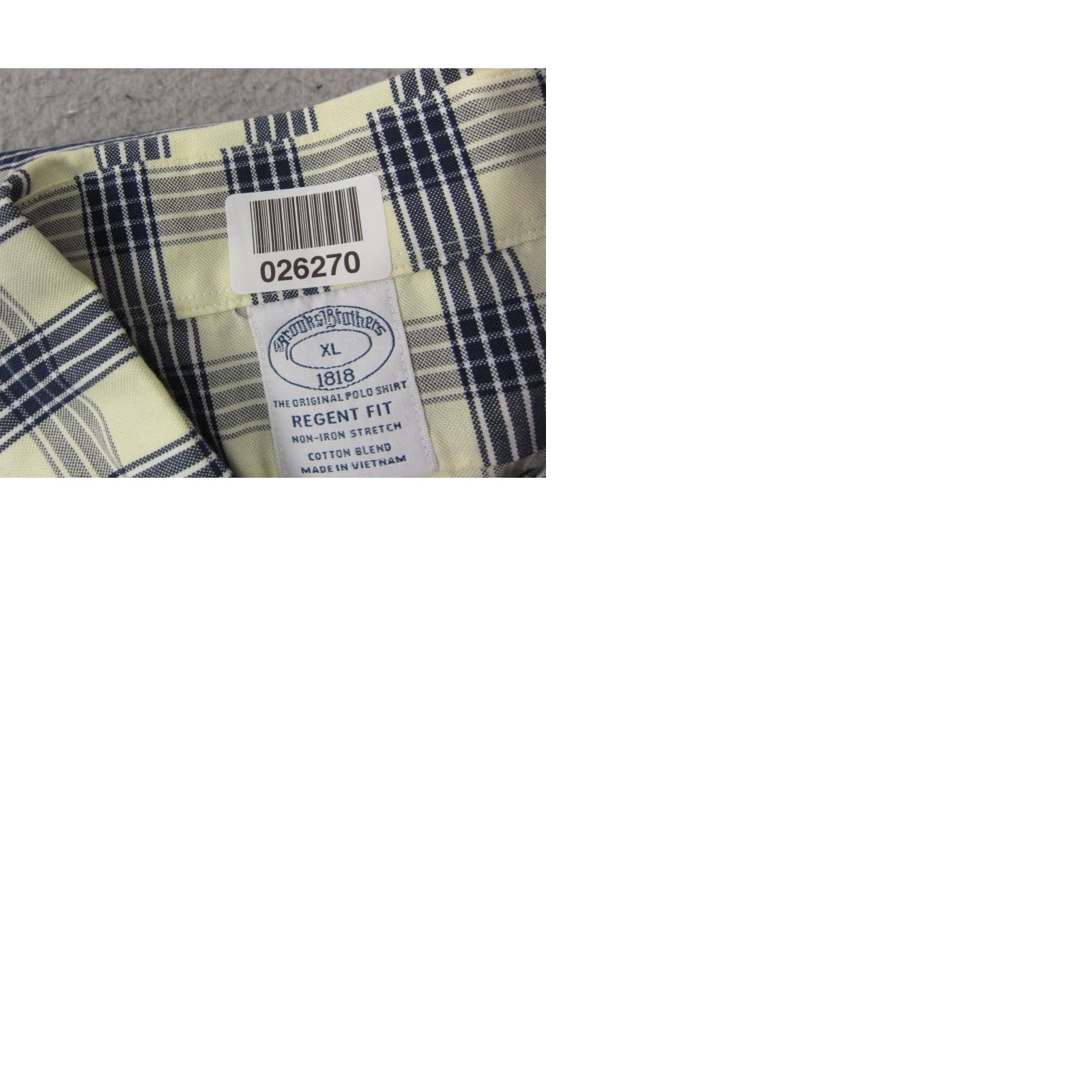 Brooks Brothers Brooks Brothers Shirt XL Blue Yellow Plaid Button-Up Mens Regular Collar Gift N/A Size US XL / EU 56 / 4 - 9 Thumbnail